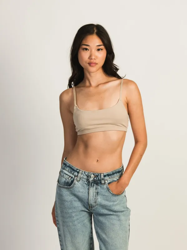 HARLOW CLASSIC SCOOP BRALETTE - NUDE sold by Boathouse