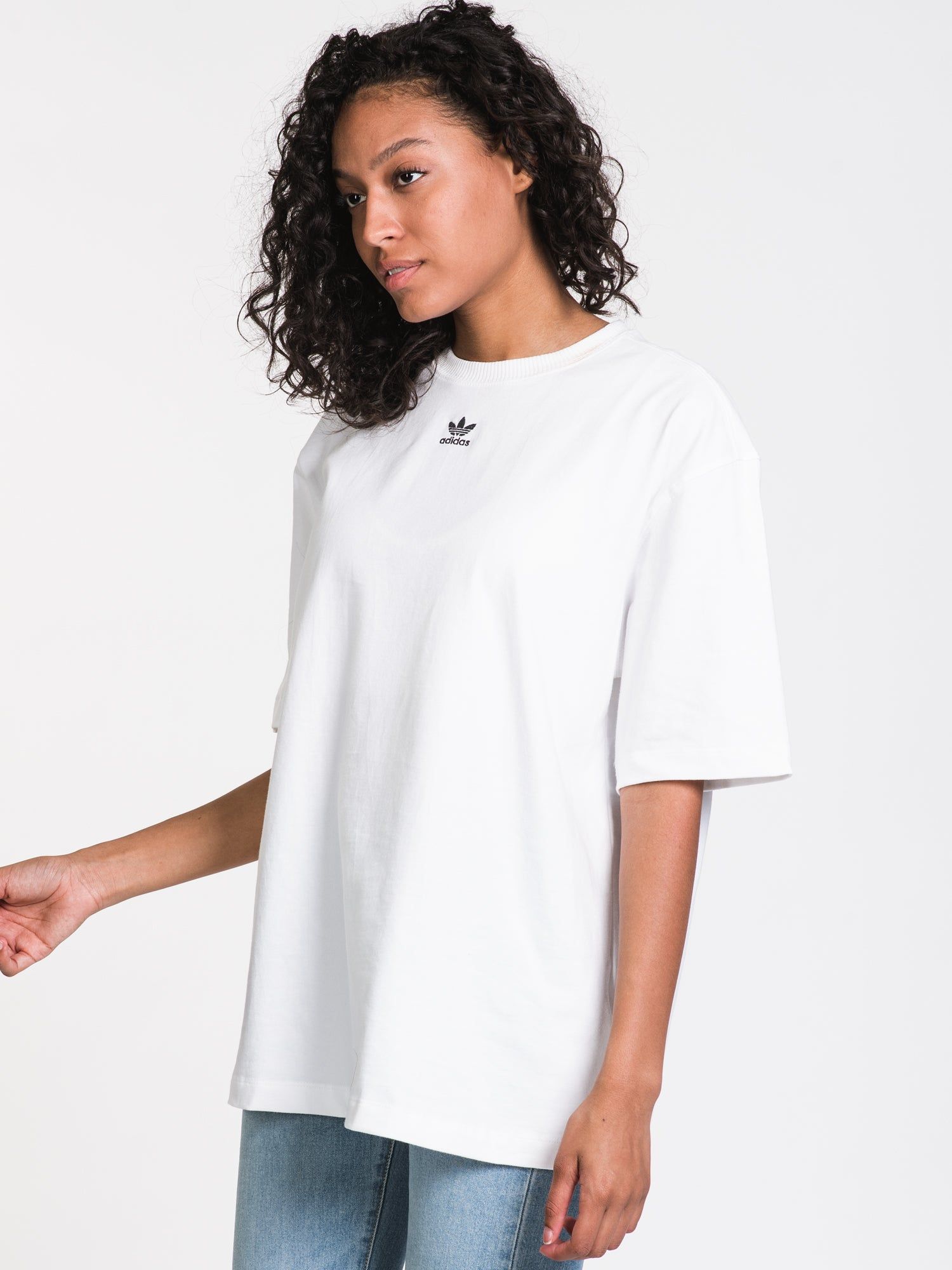 ADIDAS CROPPED LOGO BOYFRIEND TEE - CLEARANCE sold by Boathouse product image thumbnail 3