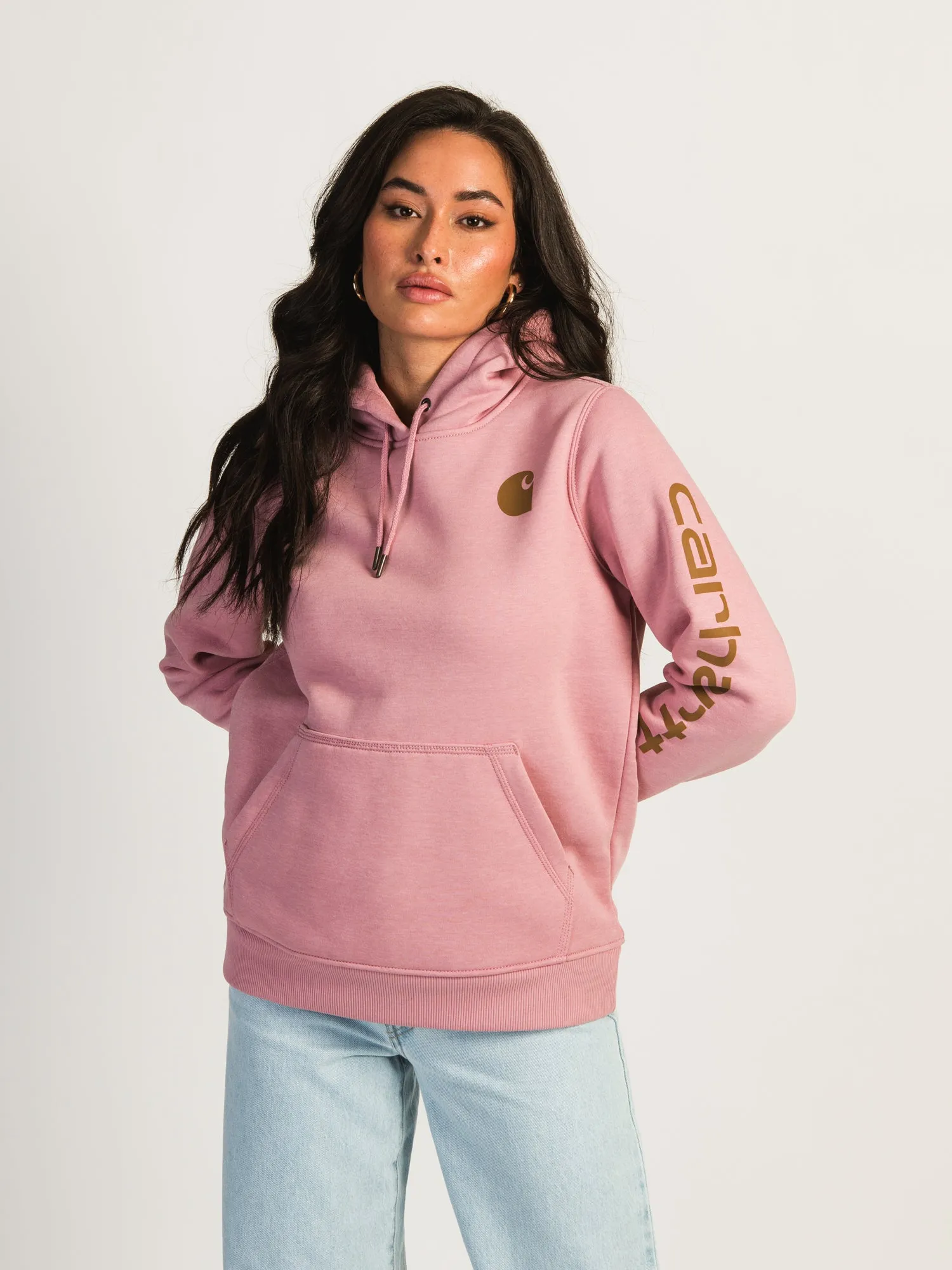 CARHARTT LOGO SLV PULLOVER HOODIE - CLEARANCE sold by Boathouse