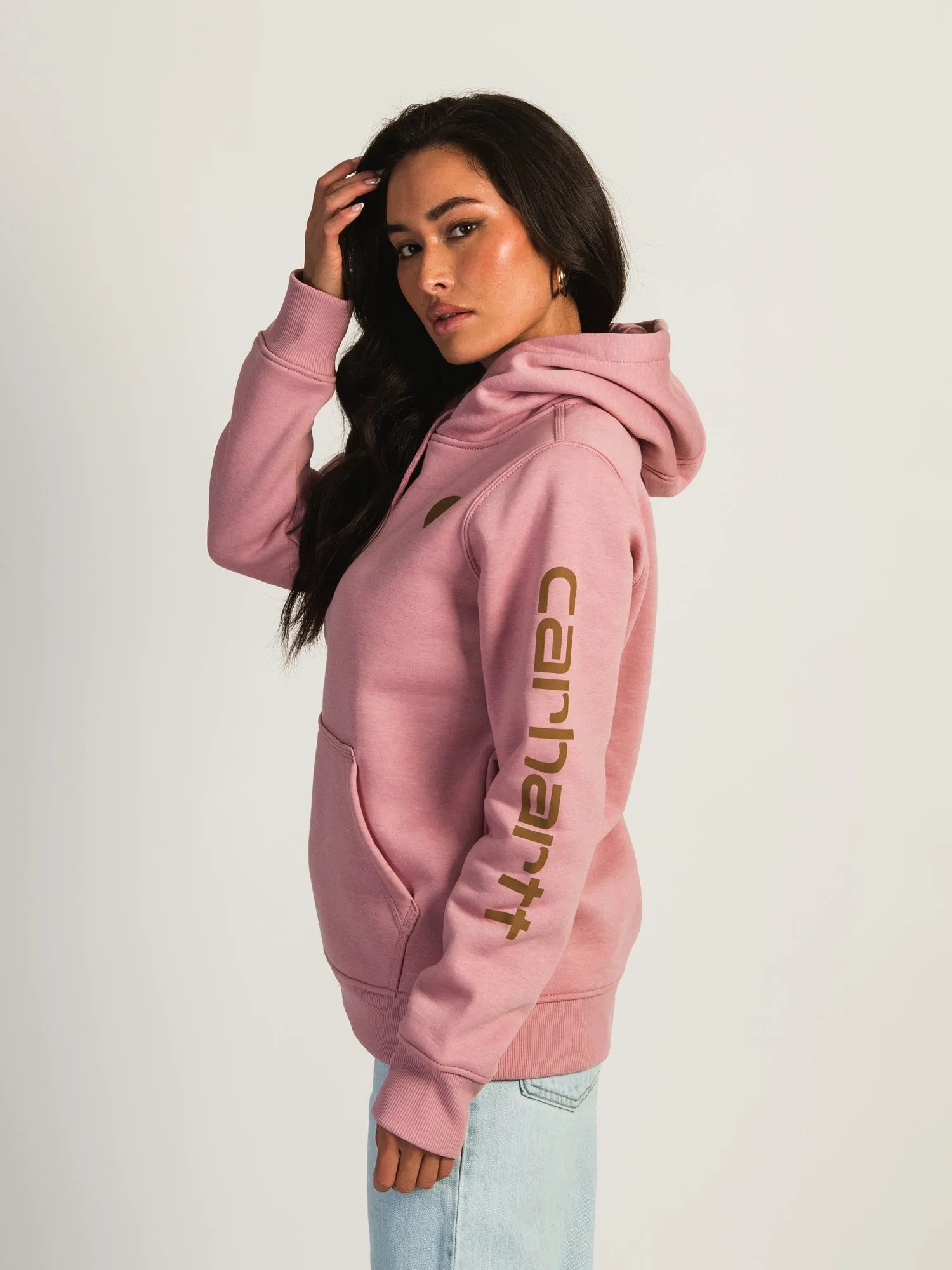 CARHARTT LOGO SLV PULLOVER HOODIE - CLEARANCE sold by Boathouse product image thumbnail 2