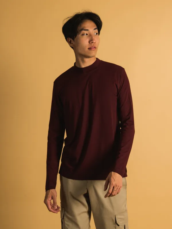 LONG SLEEVE MOCKNECK T-SHIRT - CLEARANCE sold by Boathouse