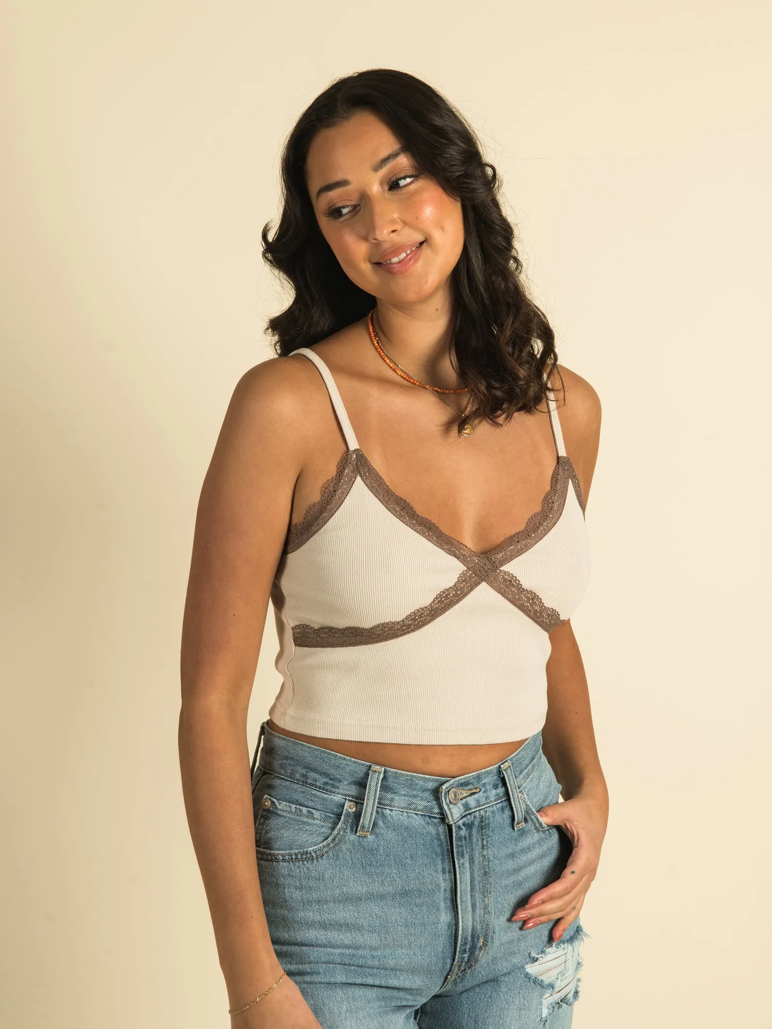 HARLOW LACE V-NECK TANK TOP - CLEARANCE sold by Boathouse product image thumbnail 2