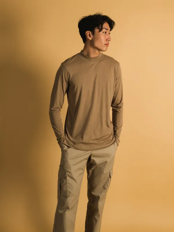 LONG SLEEVE MOCKNECK T-SHIRT - CLEARANCE sold by Boathouse