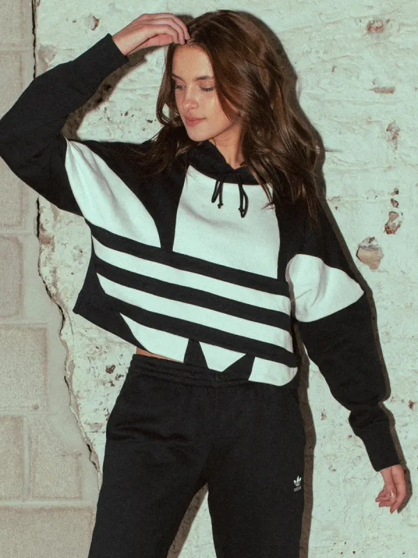 ADIDAS CROP PULLOVER LARGE LOGO  - CLEARANCE sold by Boathouse