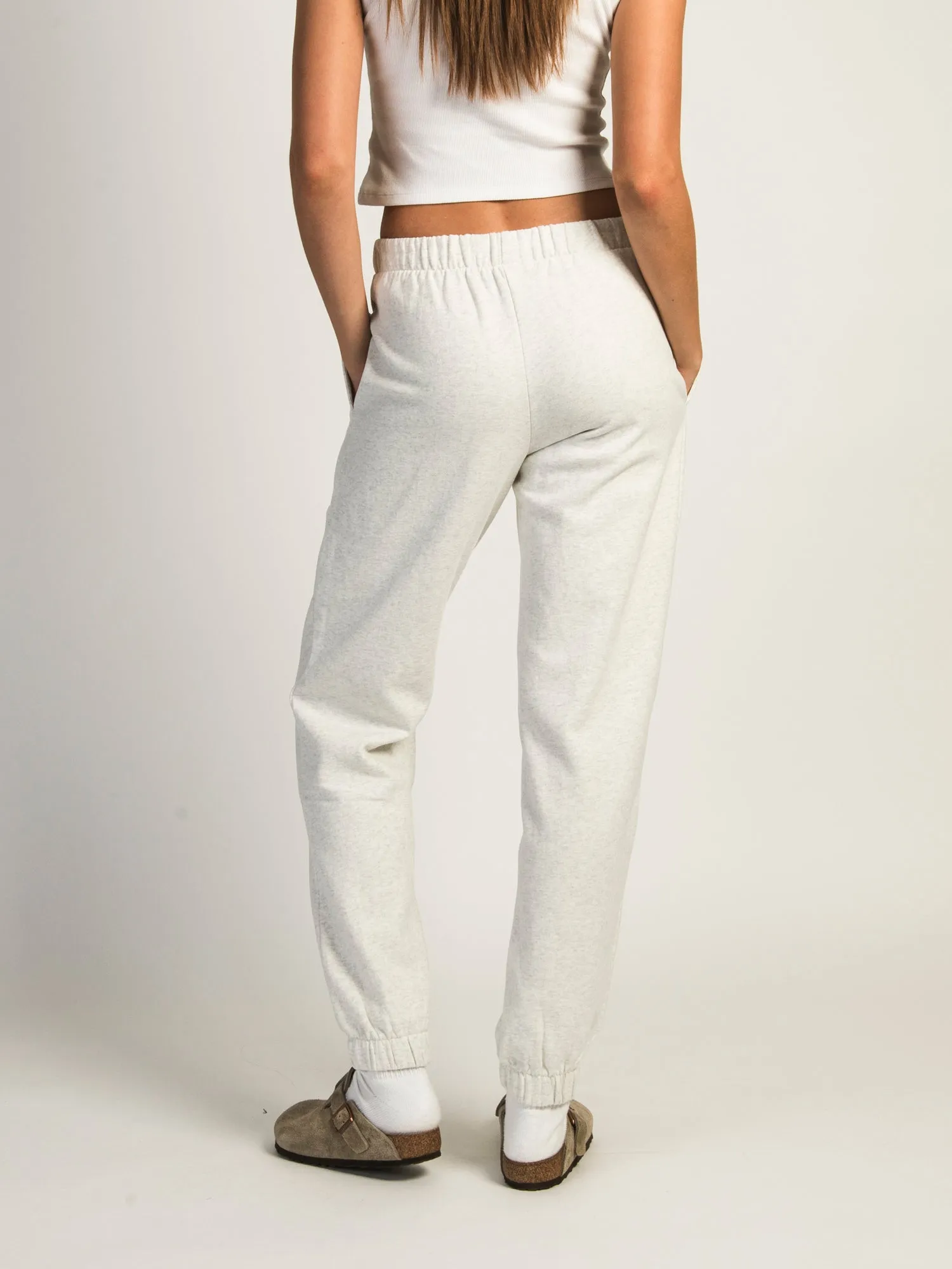 HARLOW JORDANA MELANGE SWEATPANT - HEATHER CLOUD WHITE sold by Boathouse product image thumbnail 4