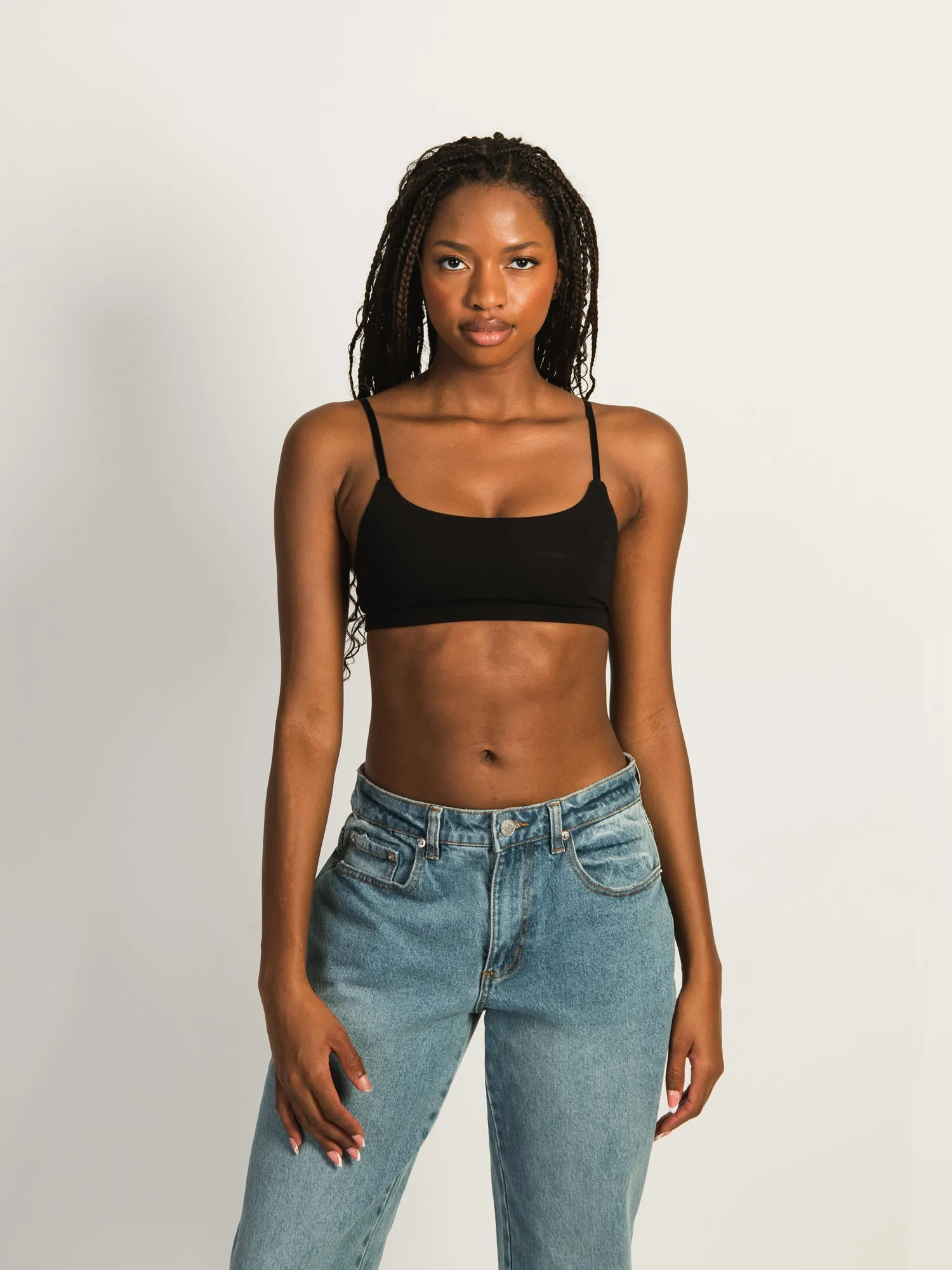 HARLOW CLASSIC SCOOP BRALETTE - BLACK sold by Boathouse