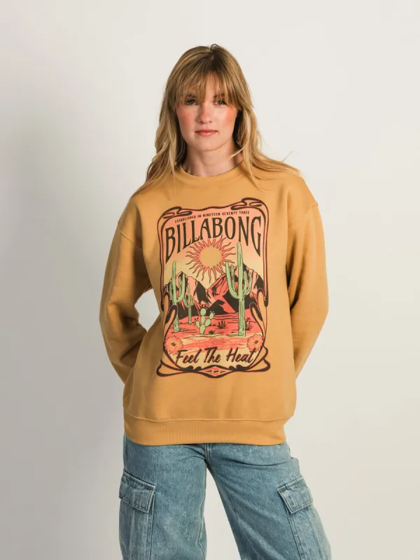 BILLABONG DESERT DRIFTER CREWNECK - HEMP - CLEARANCE made by Boathouse