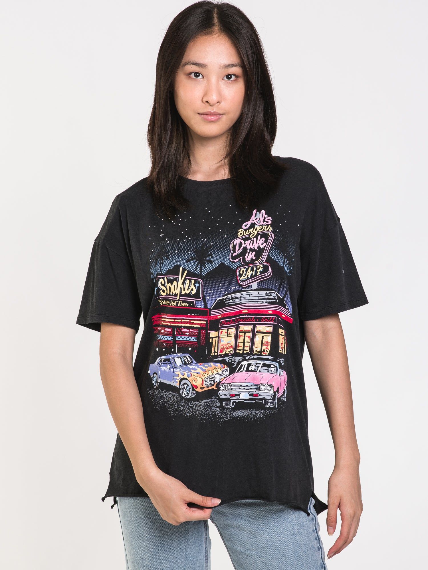 HARLOW BOYFRIEND TEE SCREEN PRINT - CLEARANCE sold by Boathouse