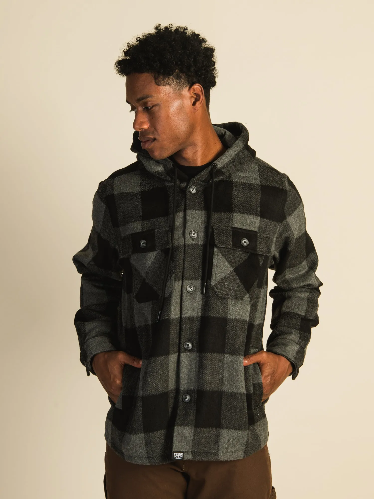 CROOKS & CASTLES BRUSHED FLANNEL OVERSHIRT - CLEARANCE sold by Boathouse