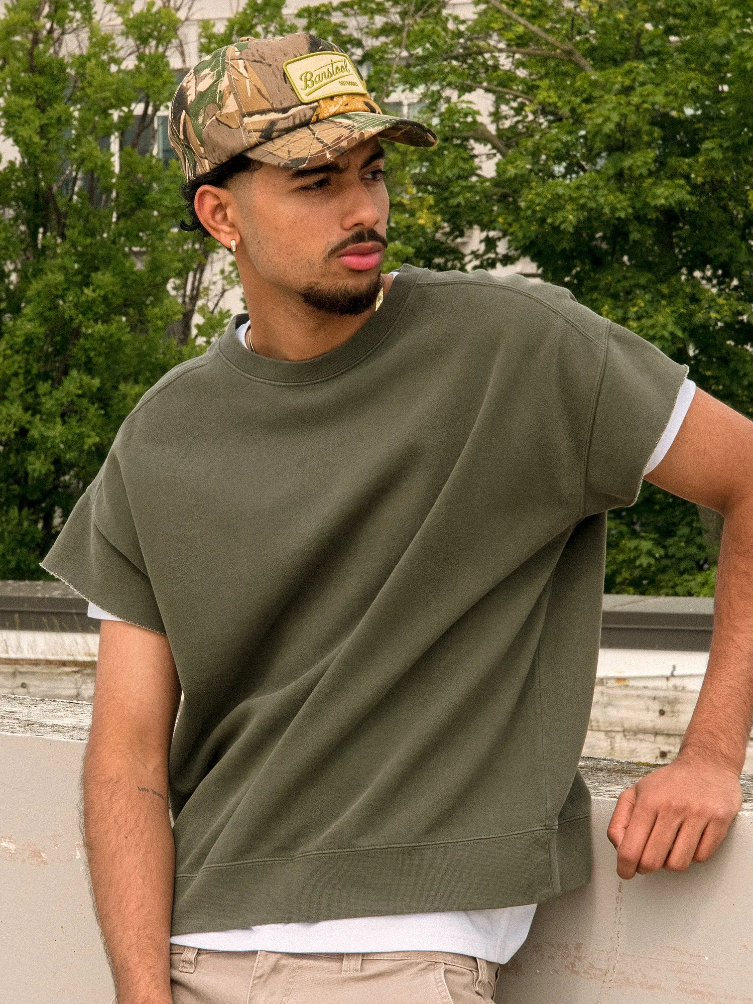 KOLBY HOPPER GARMENT DYE SLEEVELESS TEE - CLEARANCE sold by Boathouse