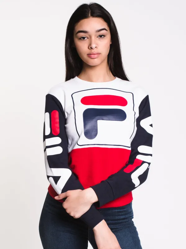 WOMENS STACY SWEATSHIRT - WHITE/NAVY - CLEARANCE sold by Boathouse