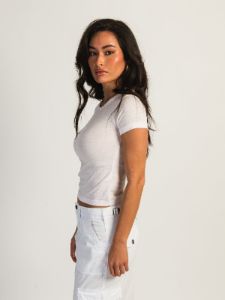 HARLOW STEVIE TEE - BABY PINK - CLEARANCE sold by Boathouse