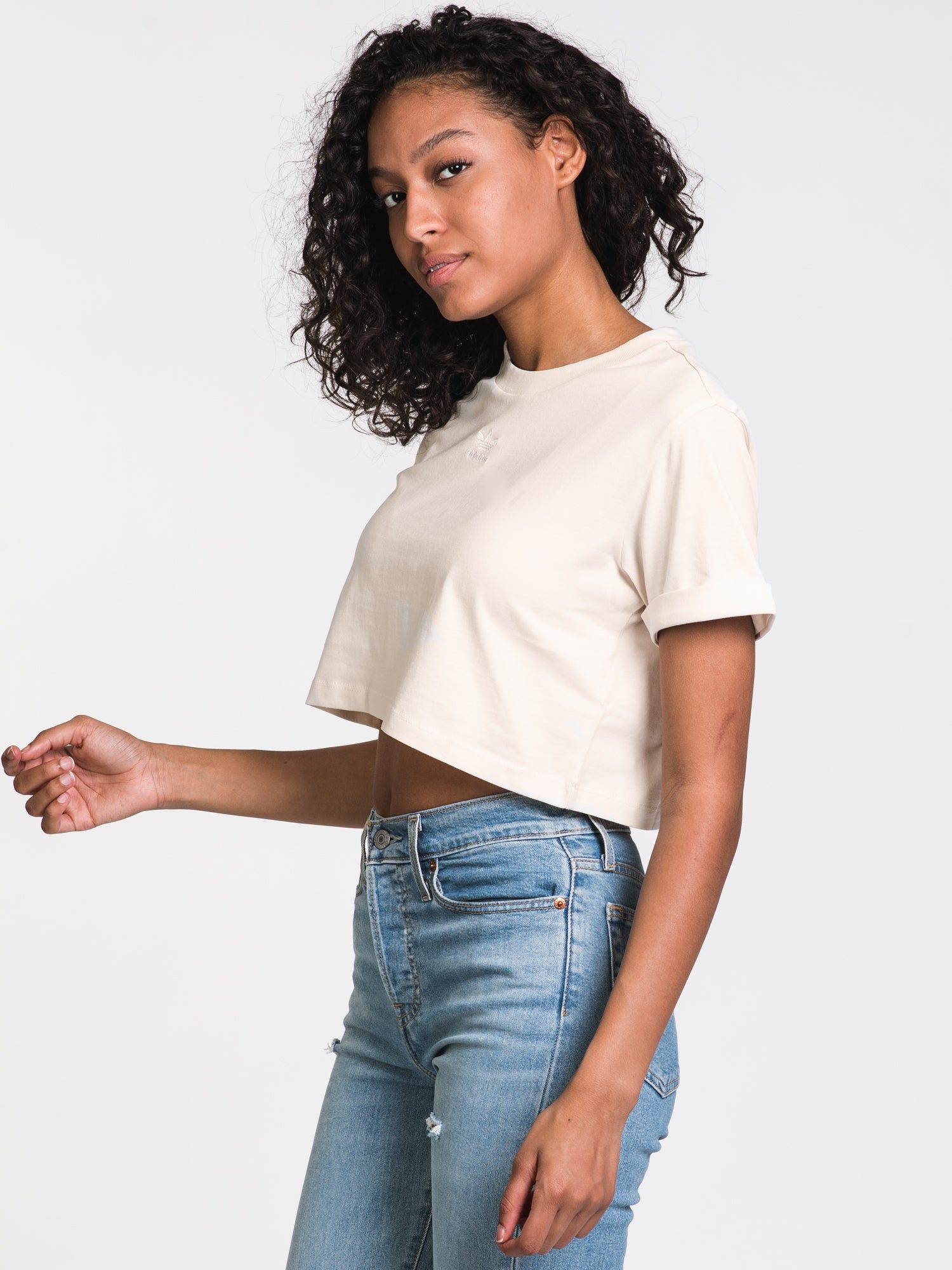 ADIDAS CROPPED LOGO TEE - CLEARANCE sold by Boathouse product image thumbnail 4