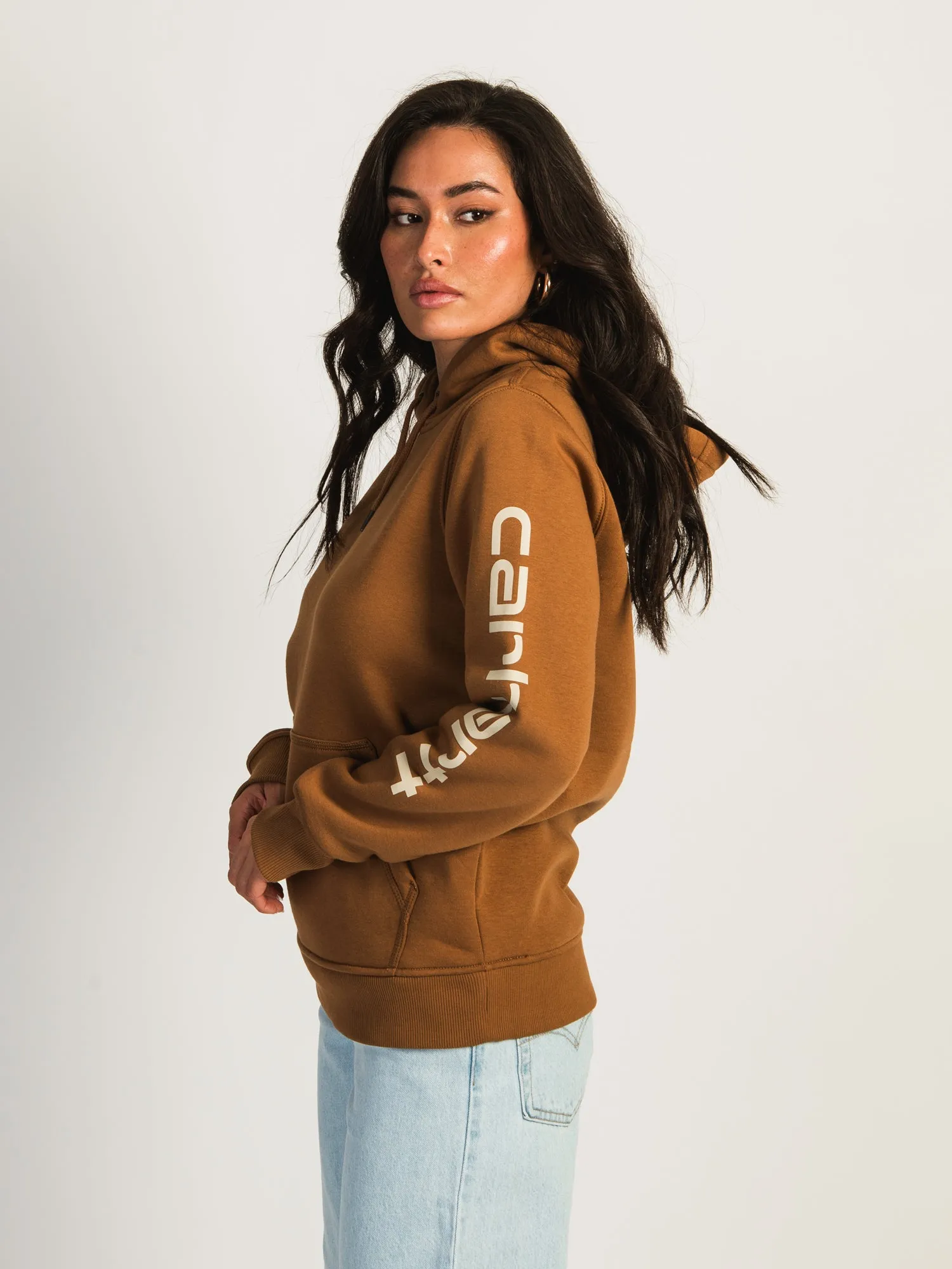 CARHARTT LOGO SLV PULLOVER HOODIE sold by Boathouse product image thumbnail 3