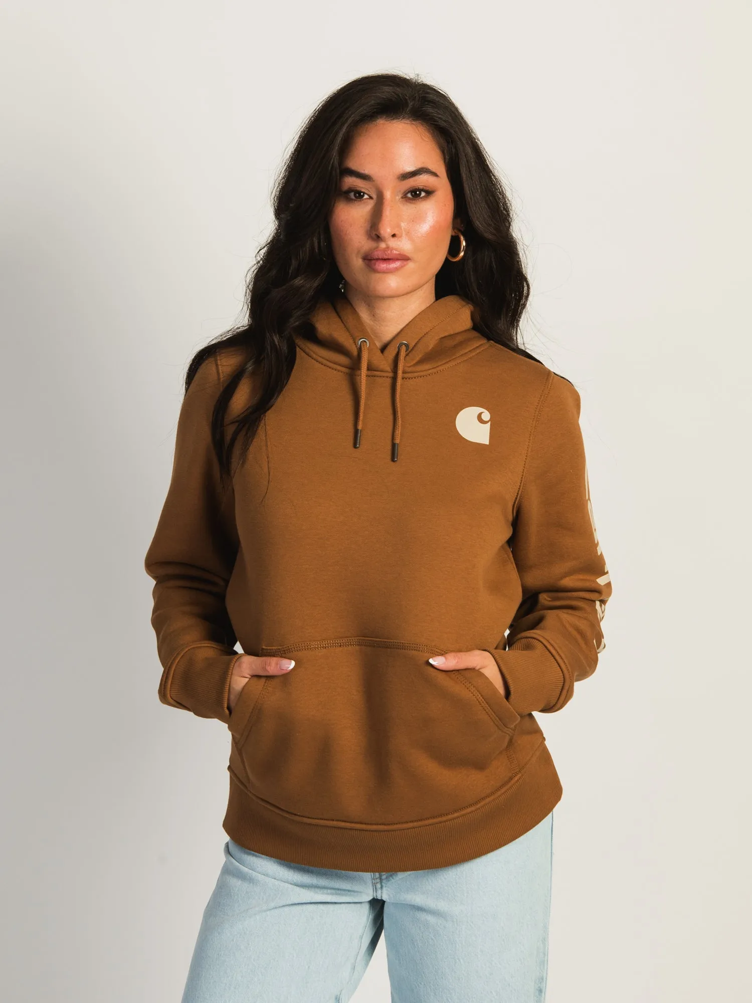 CARHARTT LOGO SLV PULLOVER HOODIE sold by Boathouse product image thumbnail 2
