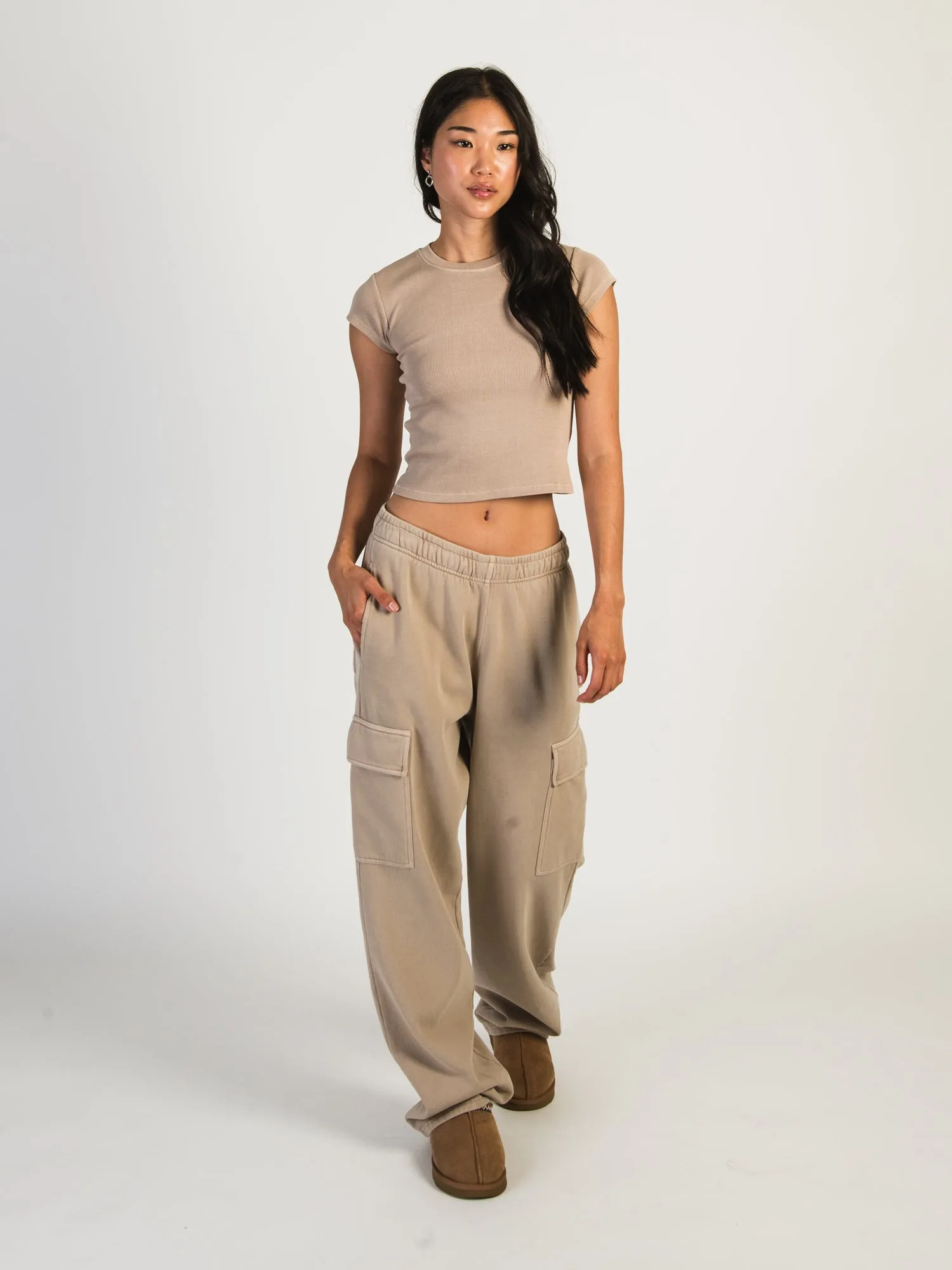 HARLOW ANDI CARGO SWEATPANTS - MOCHA - CLEARANCE sold by Boathouse product image thumbnail 5