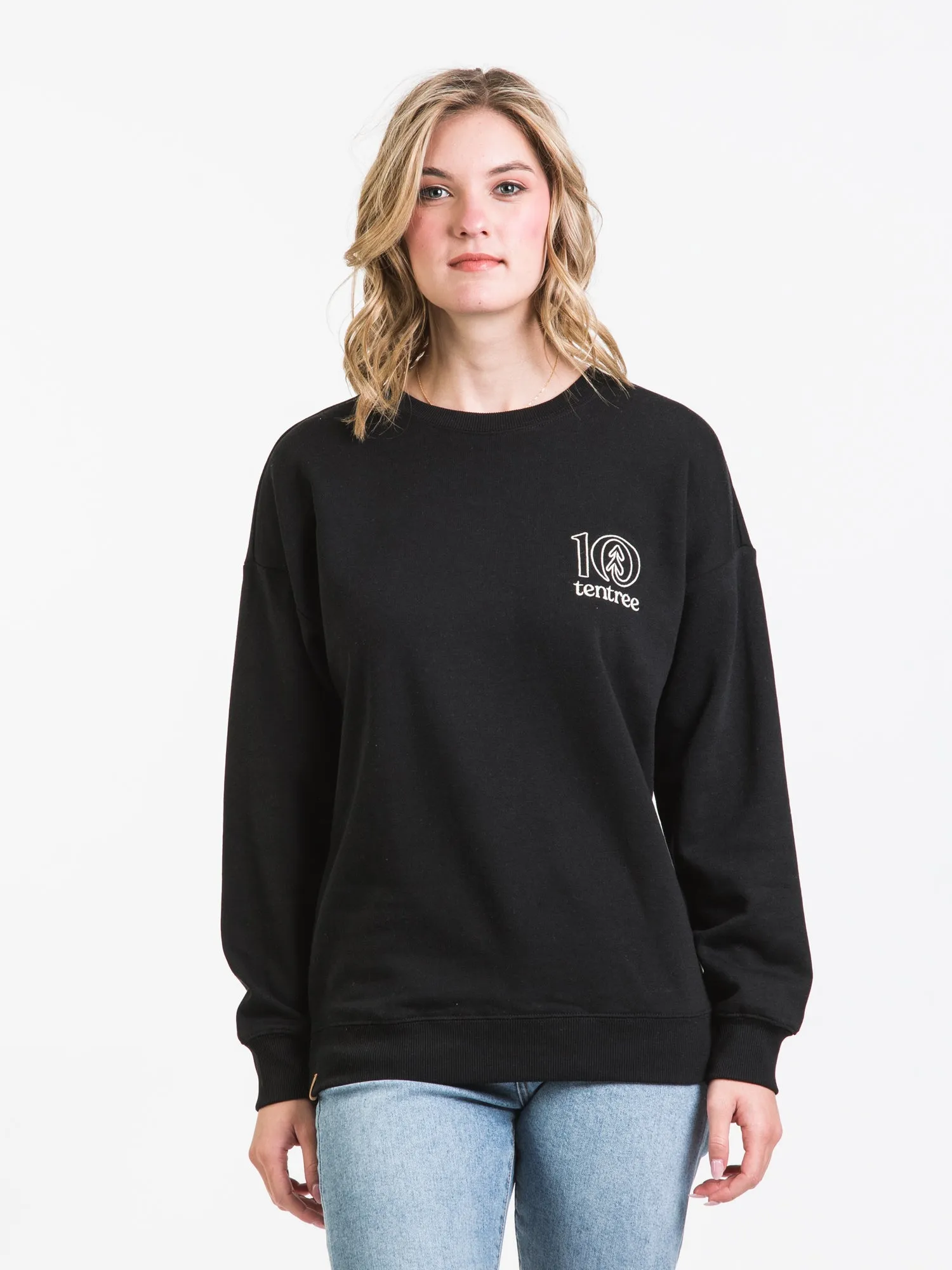 TENTREE EMBROIDERED LOGO OUTLINE OVERSIZED CREWNECK SWEATER - CLEARANCE sold by Boathouse
