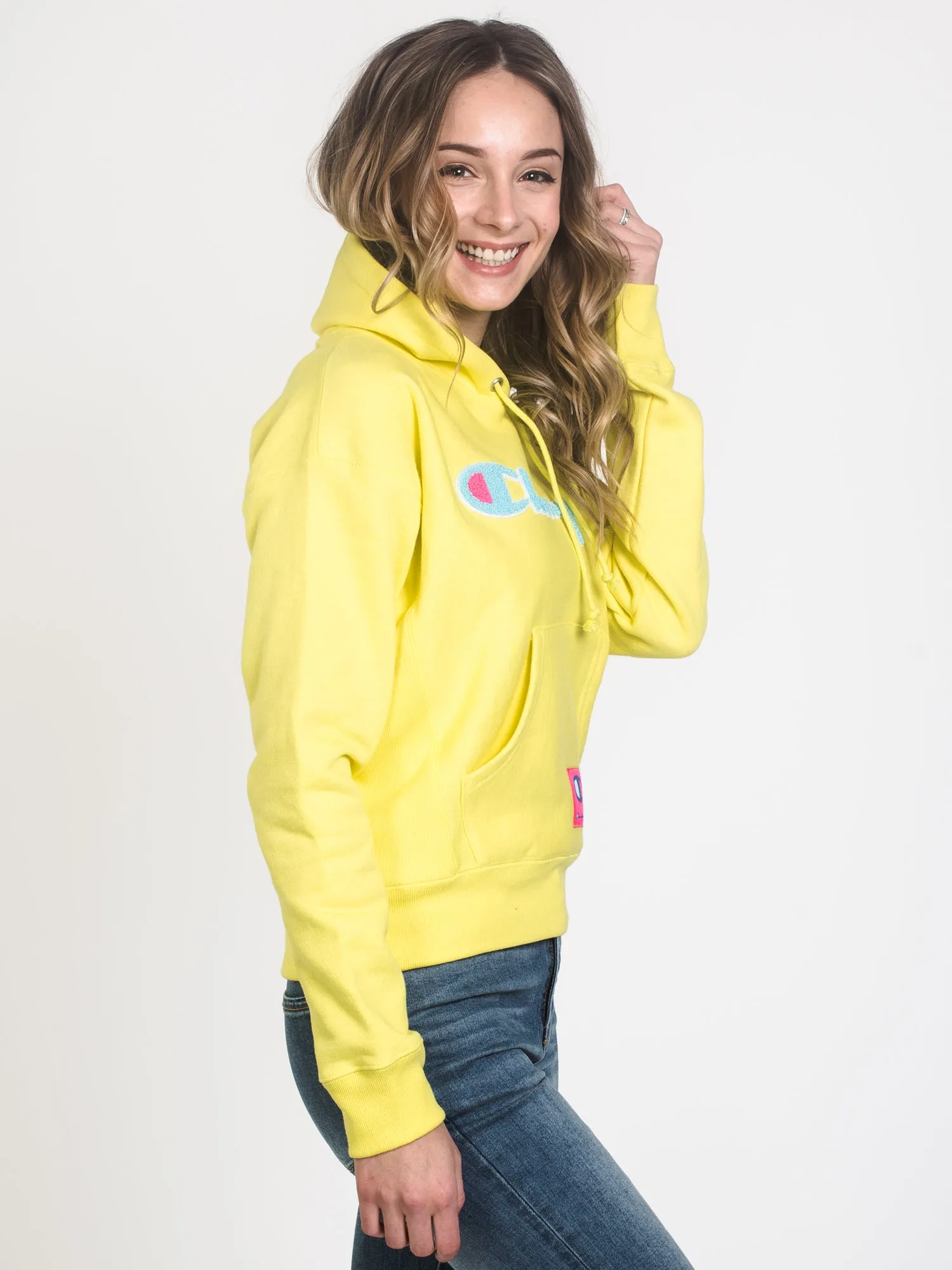 WOMENS REV WEAVE CHN PULLOVER HOODIE - YELLOW - CLEARANCE sold by Boathouse product image thumbnail 4