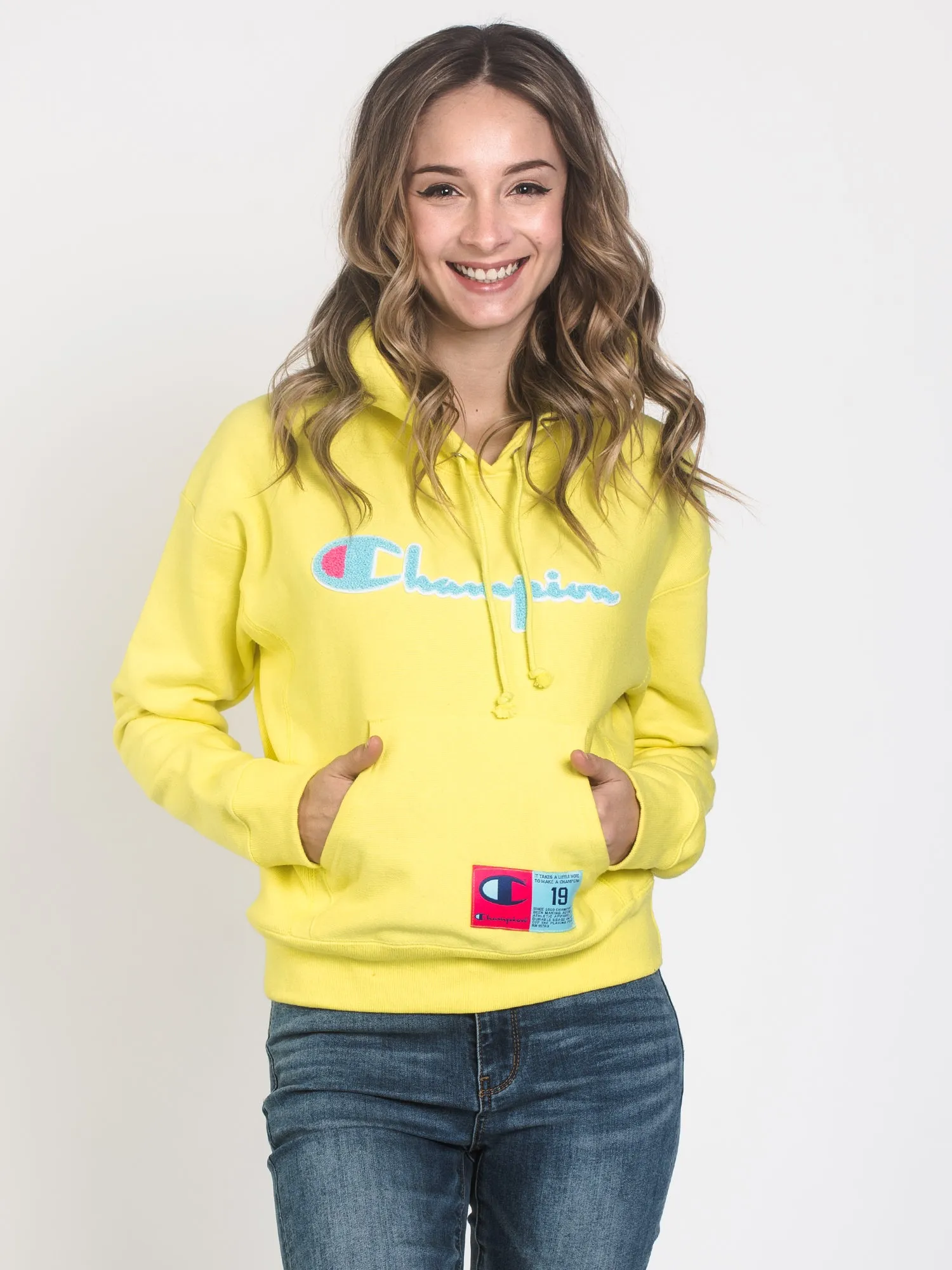 WOMENS REV WEAVE CHN PULLOVER HOODIE - YELLOW - CLEARANCE sold by Boathouse product image thumbnail 5