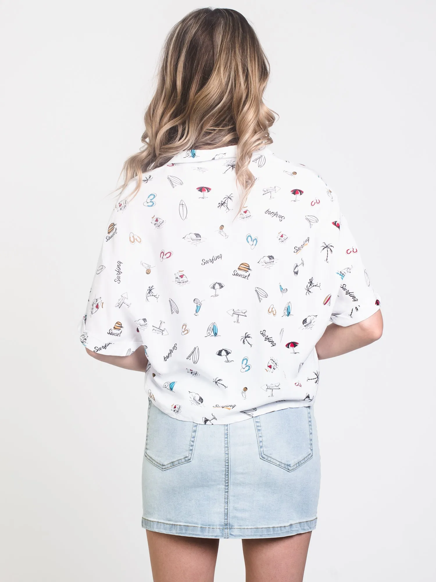 WOMENS CAMP TIE UP SHIRT - CLEARANCE sold by Boathouse product image thumbnail 2