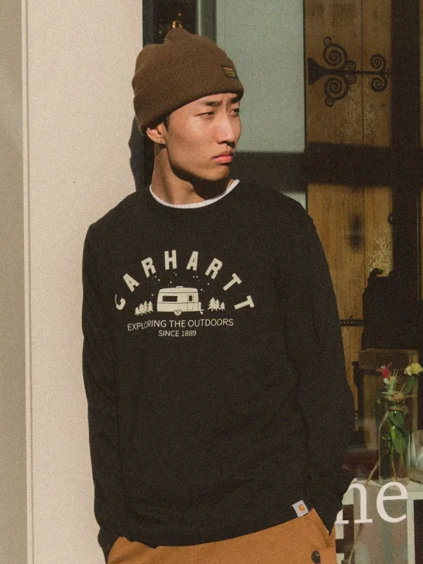 CARHARTT CAMPER LONG SLEEVE GRAPHIC T-SHIRT sold by Boathouse