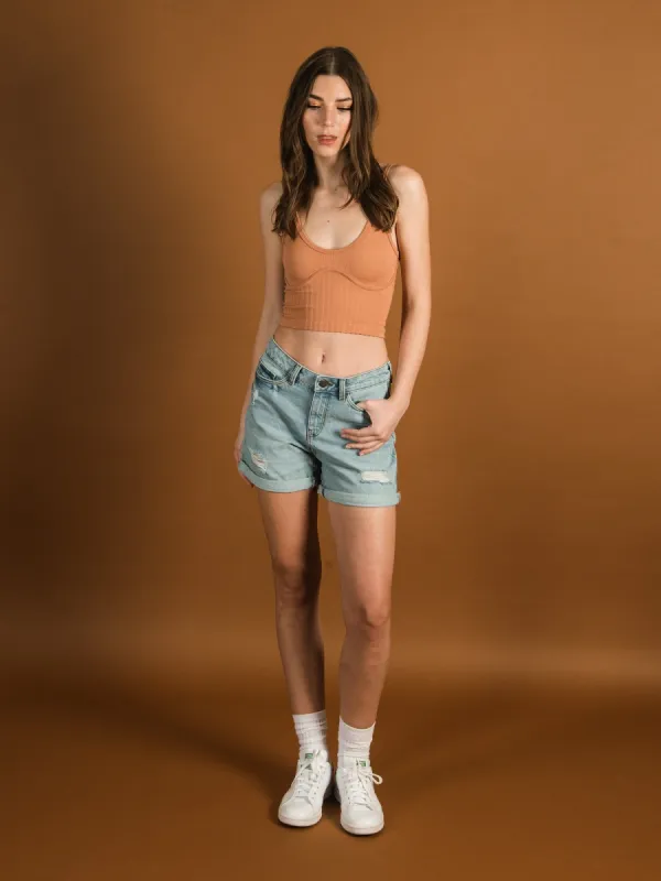 NOISY MAY SMILEY NORMAL WAIST DISTRESSED SHORT - CLEARANCE sold by Boathouse