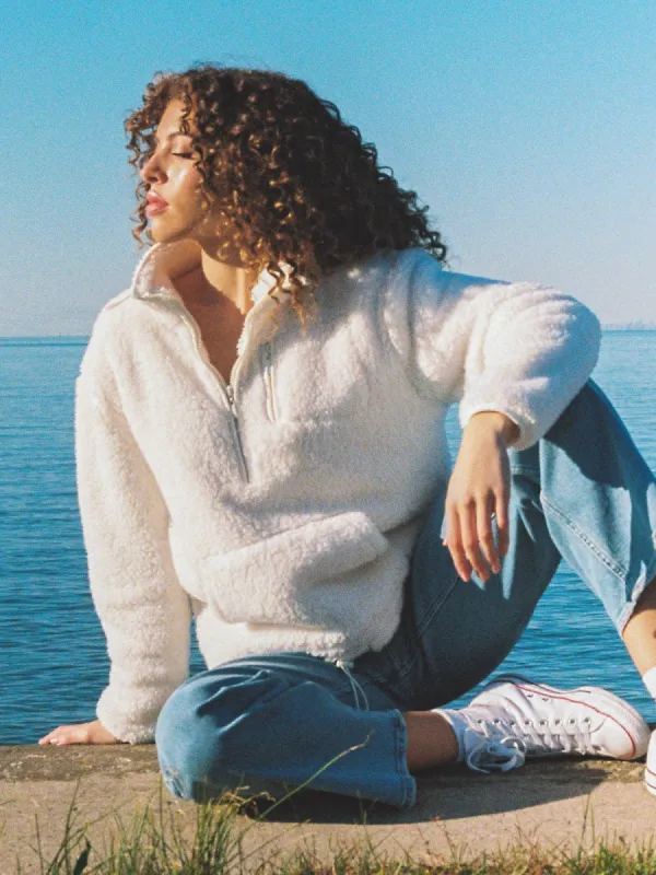 HARLOW TEDDY 1/2 ZIP SHERPA - CLEARANCE sold by Boathouse