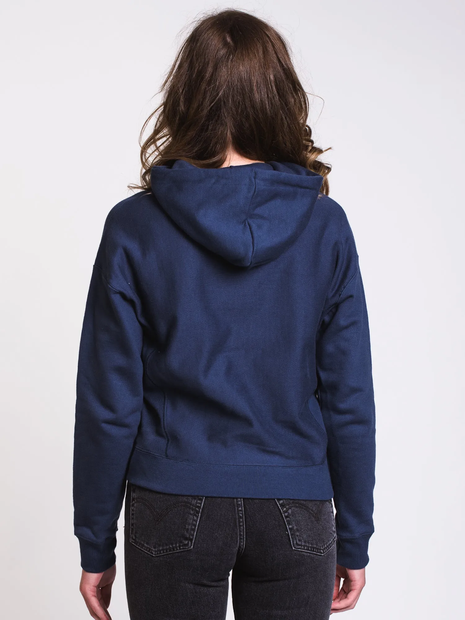 WOMENS REV WEAVE PULLOVER HOODIE - INDIGO - CLEARANCE sold by Boathouse product image thumbnail 2