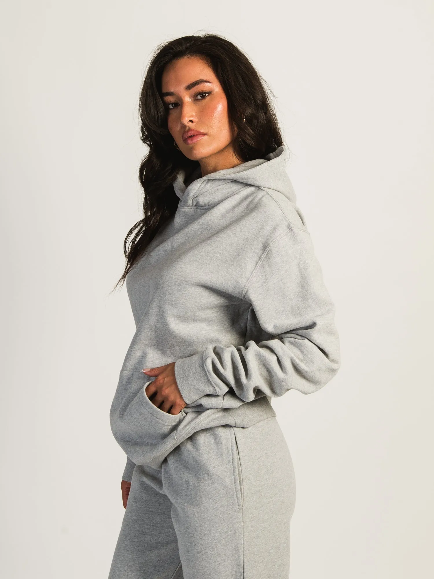 HARLOW HARLEY OVERSIZED MELANGE HOODIE - HEATHER GREY sold by Boathouse product image thumbnail 3
