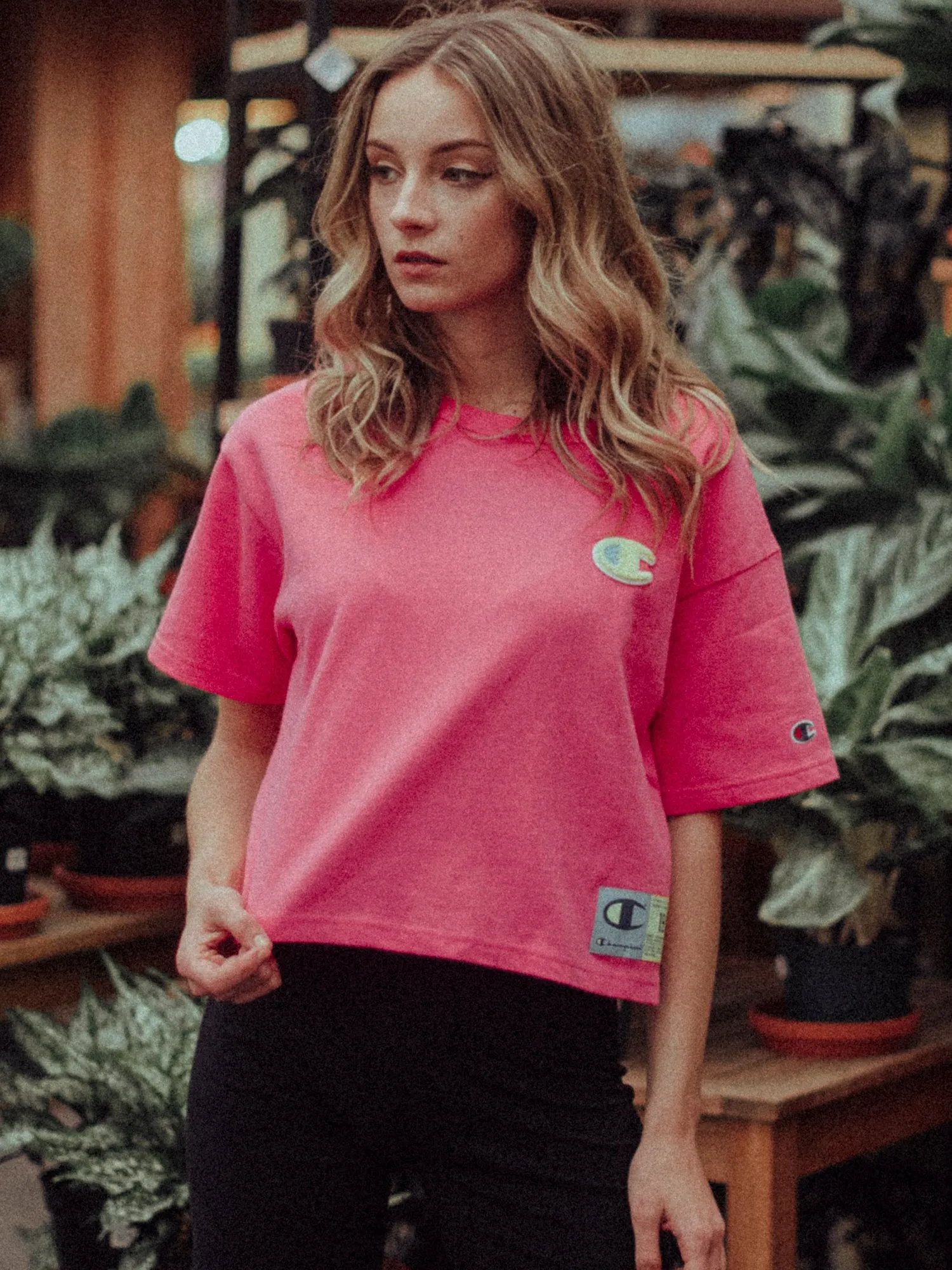 WOMENS CROP HERITAGE SHORT SLEEVE TEE - PINK - CLEARANCE sold by Boathouse