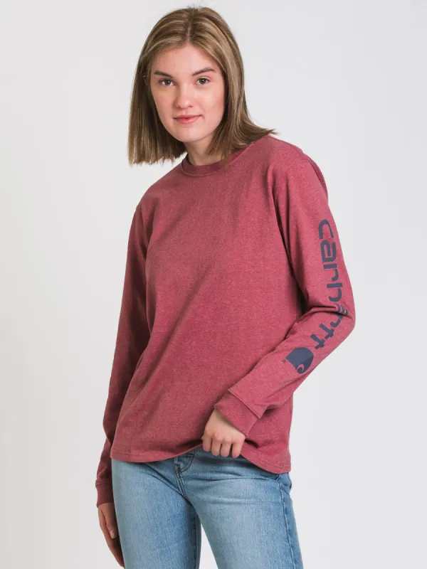 CARHARTT SLEEVE LOGO LONG SLEEVE TEE  - CLEARANCE sold by Boathouse