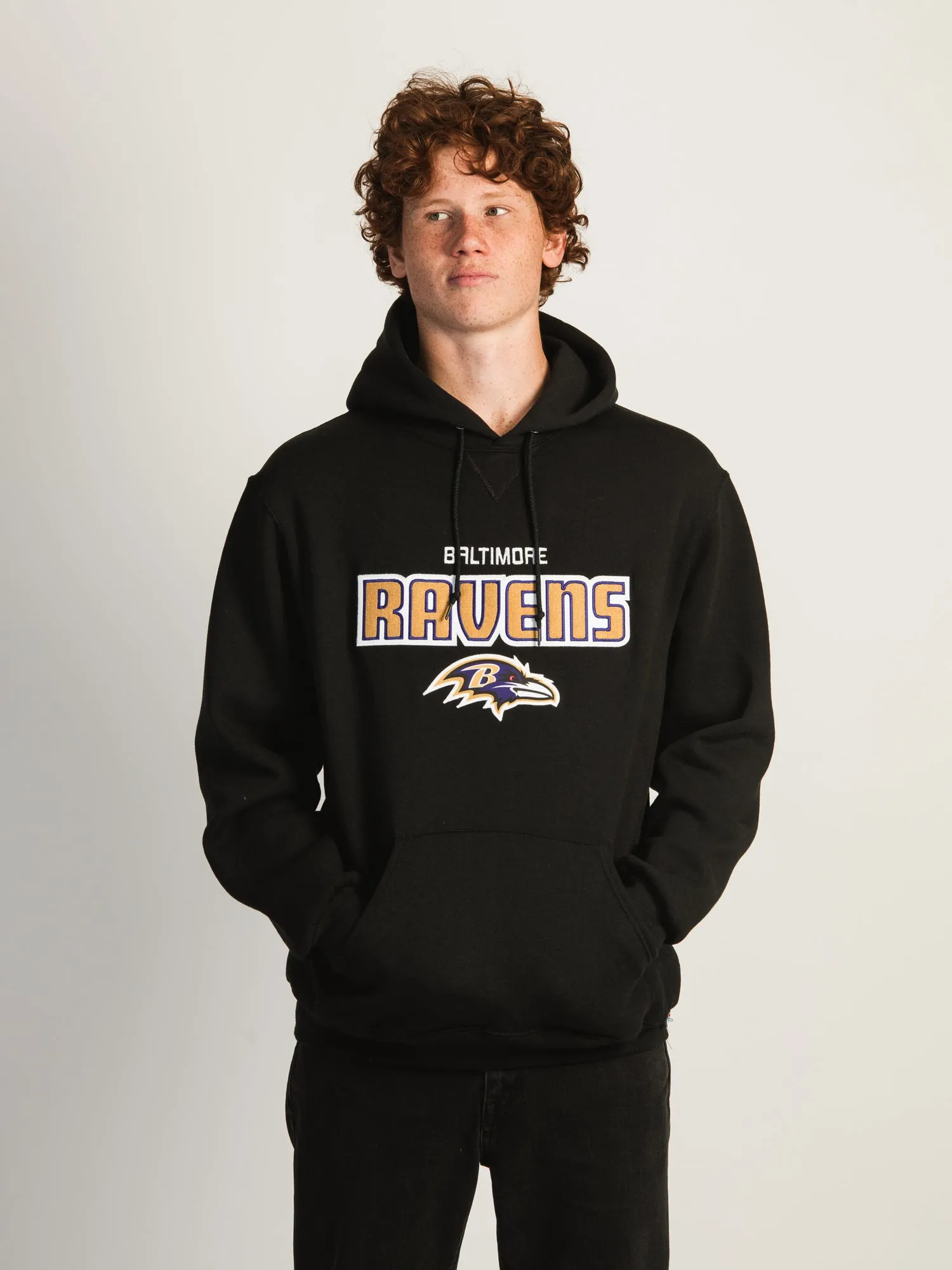 NFL BALTIMORE RAVENS LOGO PULLOVER HOODIE sold by Boathouse