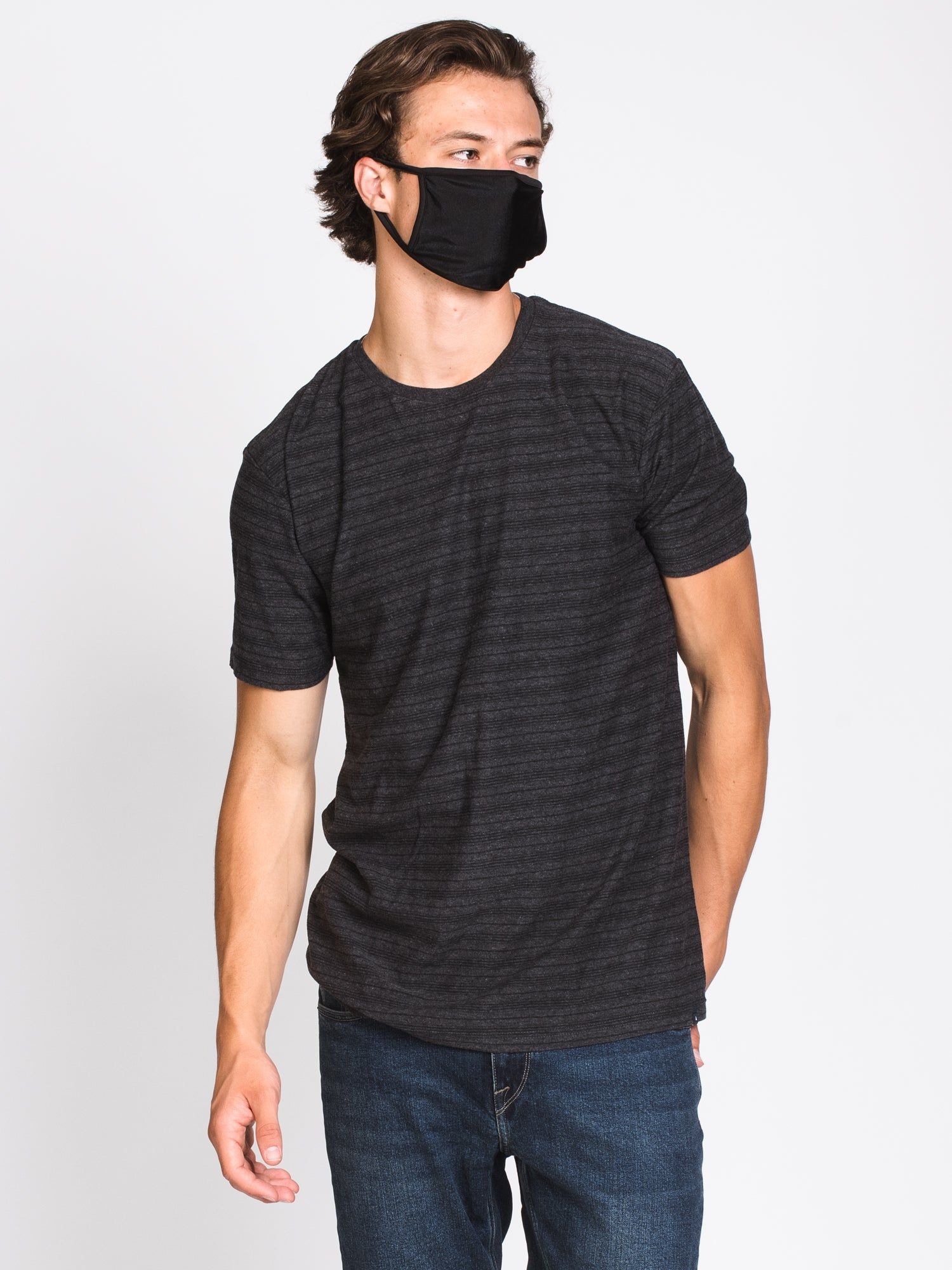 MENS TONAL MELANGE STRIPE T - CLEARANCE sold by Boathouse