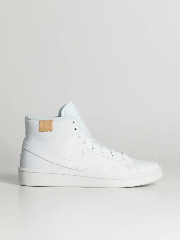 WOMENS NIKE COURT ROYALE 2 MID SNEAKER - WHITE sold by Boathouse