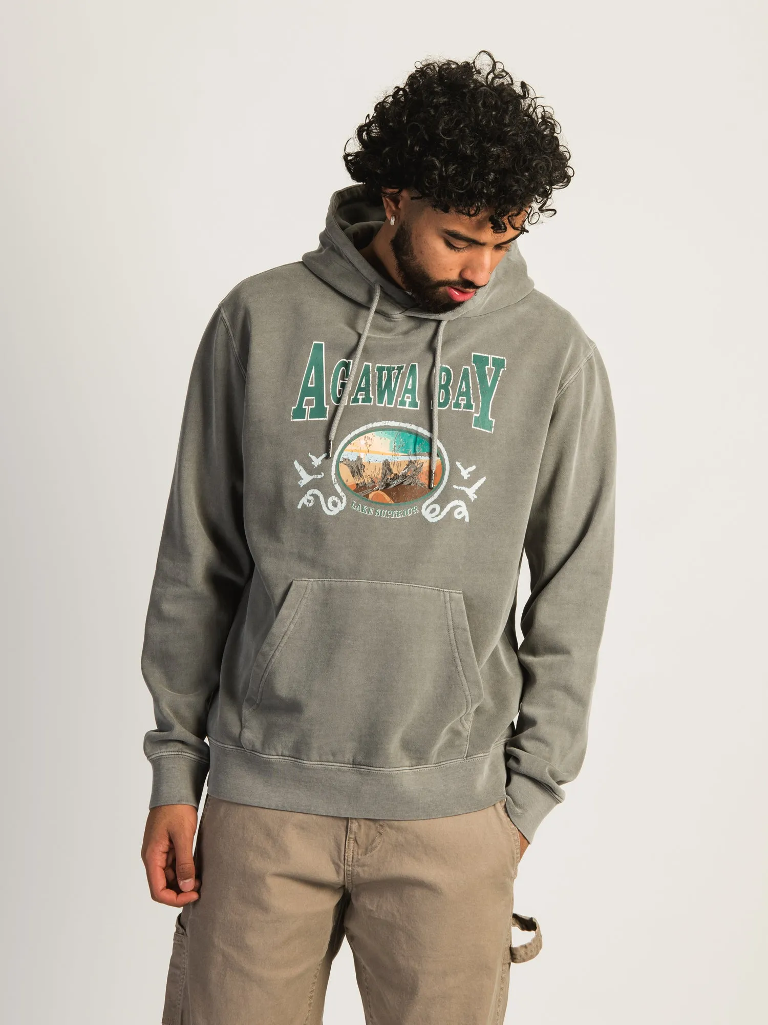 KOLBY PARKER GARMET DYE GRAPHIC HOODIE - AGAWA BAY sold by Boathouse