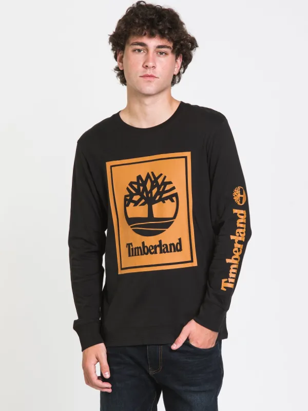TIMBERLAND STACK LOGO LONG SLEEVE TEE  - CLEARANCE sold by Boathouse