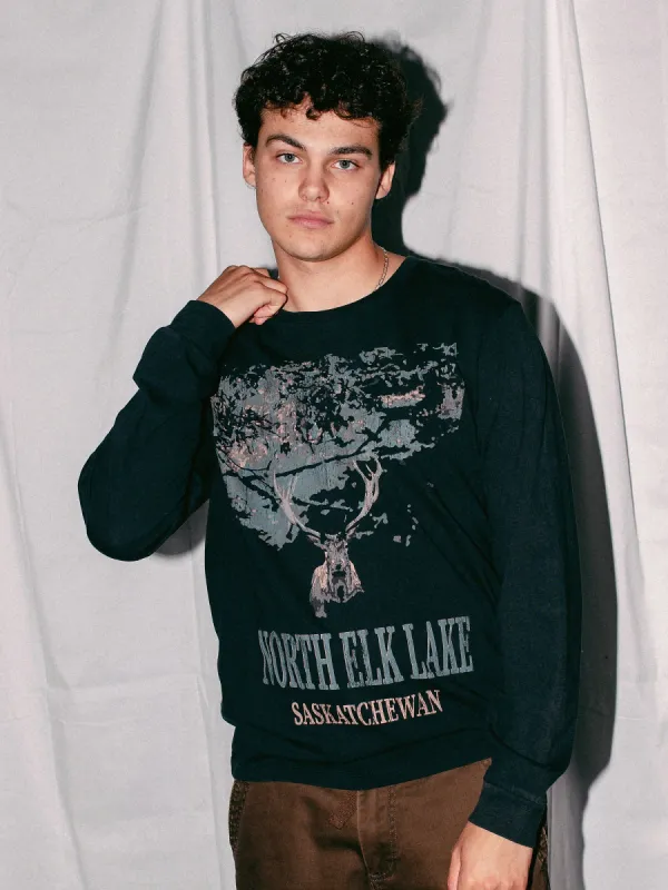 KOLBY GRAPHIC LONG SLEEVE TEE - NORTH ELK LAKE sold by Boathouse