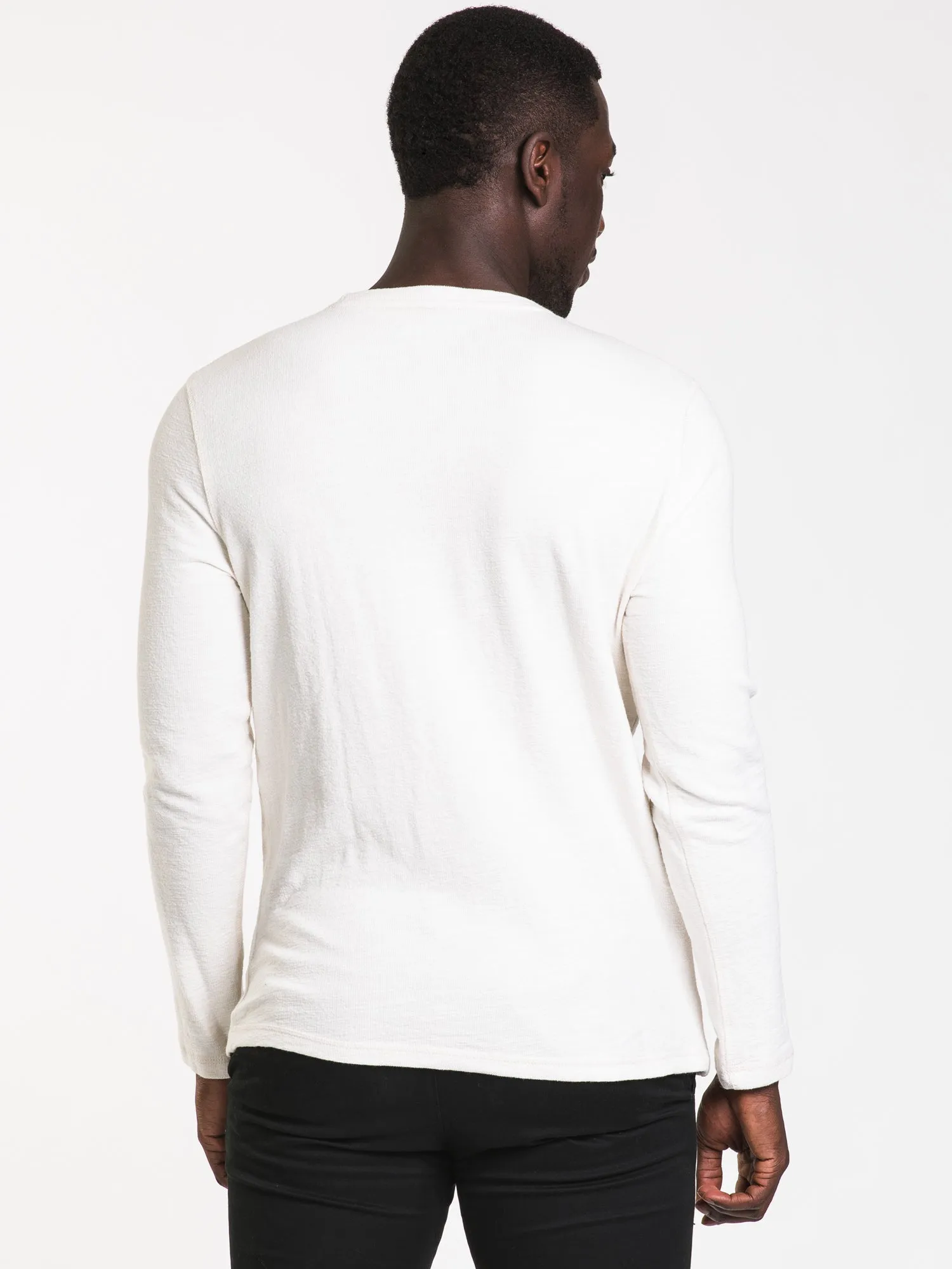 KOLBY LONG SLEEVE TEXTURE TEE - CLEARANCE sold by Boathouse product image thumbnail 2