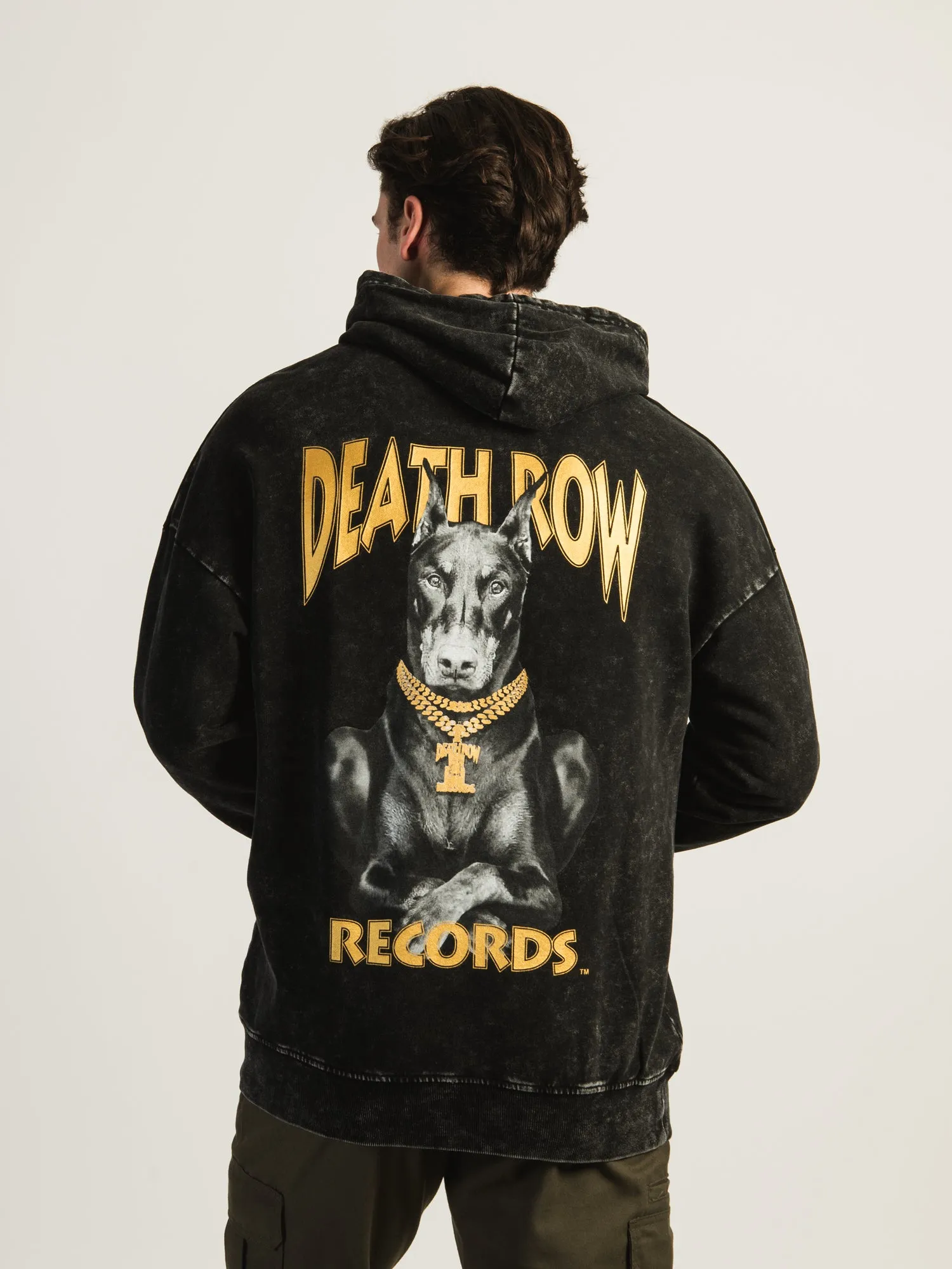 DEATH ROW RECORDS DOBERMAN WASHED HOODIE sold by Boathouse