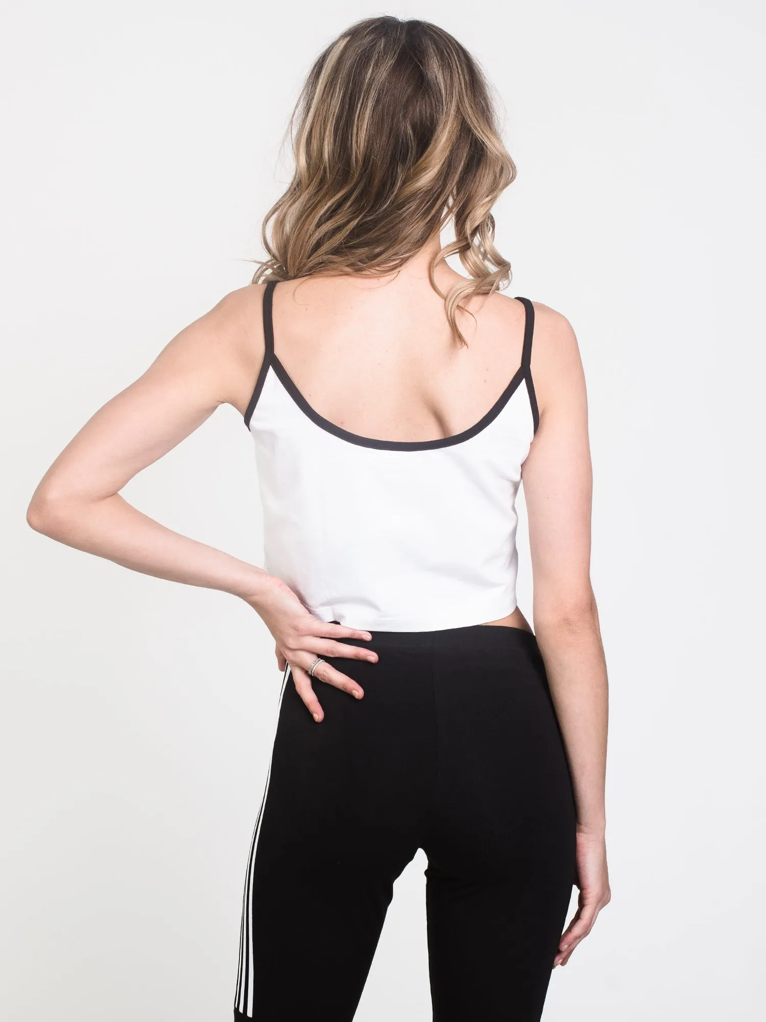 WOMENS CROP TANK W/LOGO - WHITE - CLEARANCE sold by Boathouse product image thumbnail 2