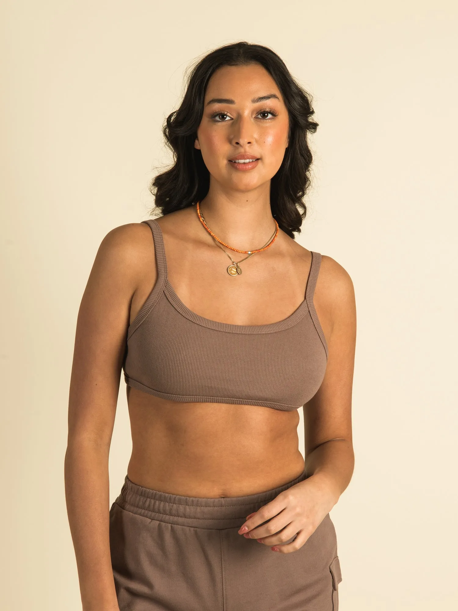 HARLOW RIBBED OPEN BACK BRALETTE - CLEARANCE sold by Boathouse