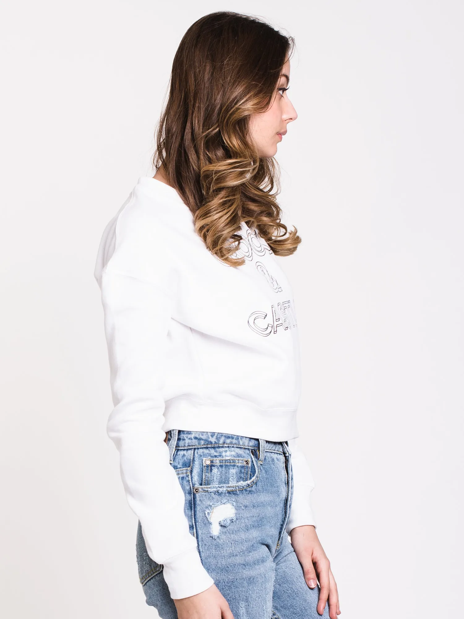 WOMENS IRIDESCENT C&C CROP CREW - CLEARANCE sold by Boathouse product image thumbnail 3
