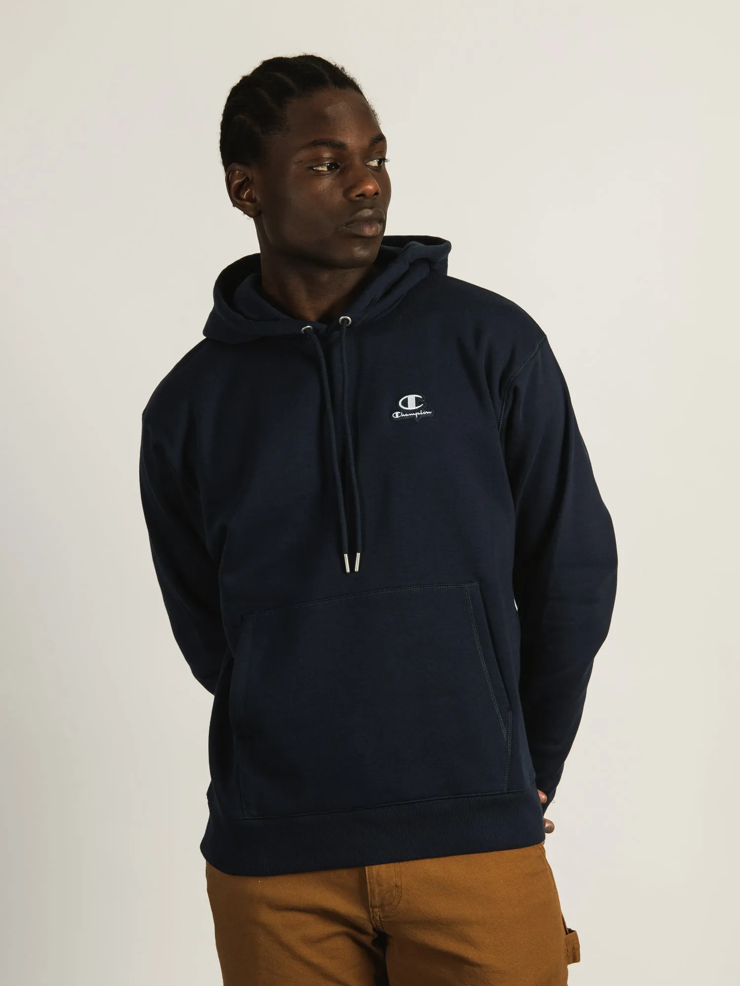 CHAMPION CLASSIC PULL OVER LEFT CHEST LOGO HOODIE - CLEARANCE sold by Boathouse