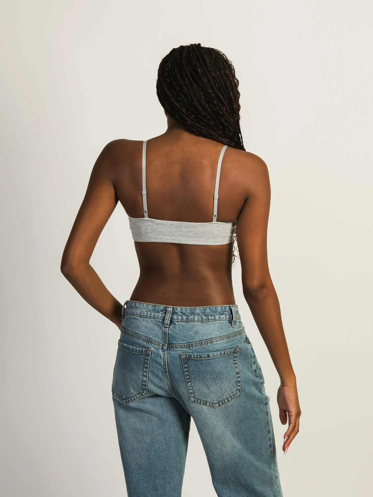 HARLOW CLASSIC MELANGE SCOOP BRALETTE - HEATHER GREY sold by Boathouse product image thumbnail 3