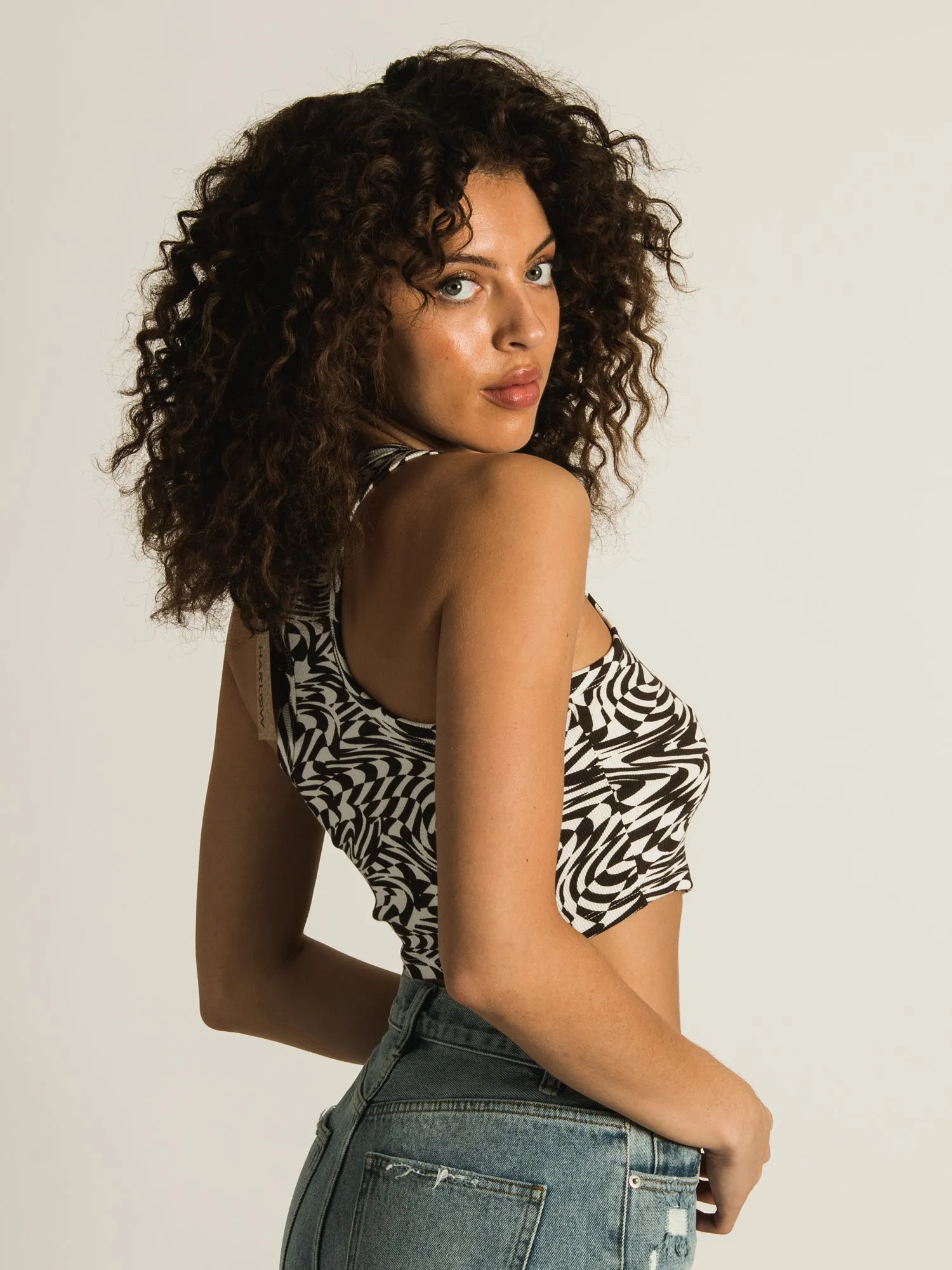 HARLOW SLIM NECK ALL OVER PRINT TANK TOP - CLEARANCE sold by Boathouse product image thumbnail 4