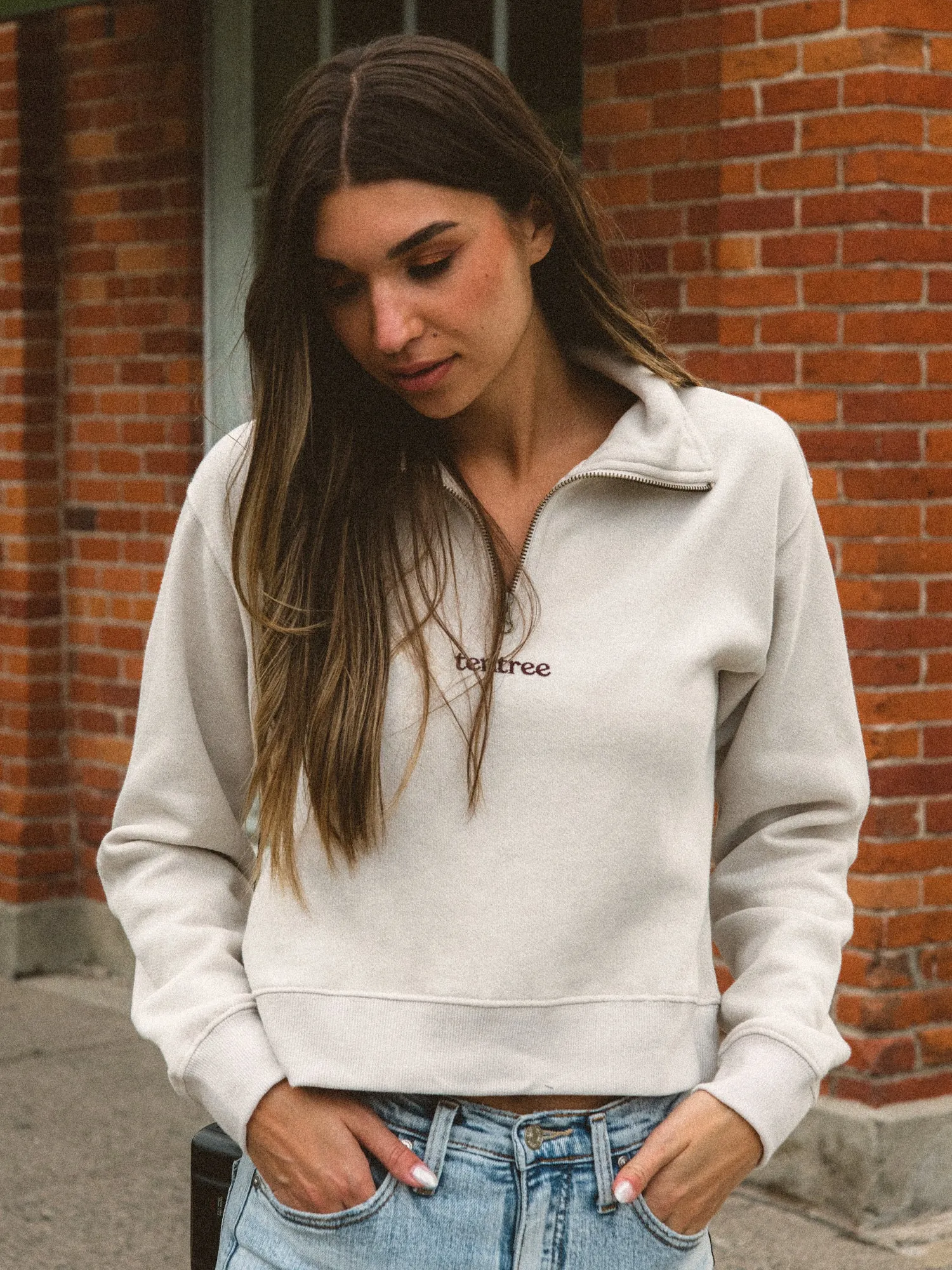 TENTREE 1/2 ZIP EMBROIDERED LOGO FLEECE - CLEARANCE sold by Boathouse