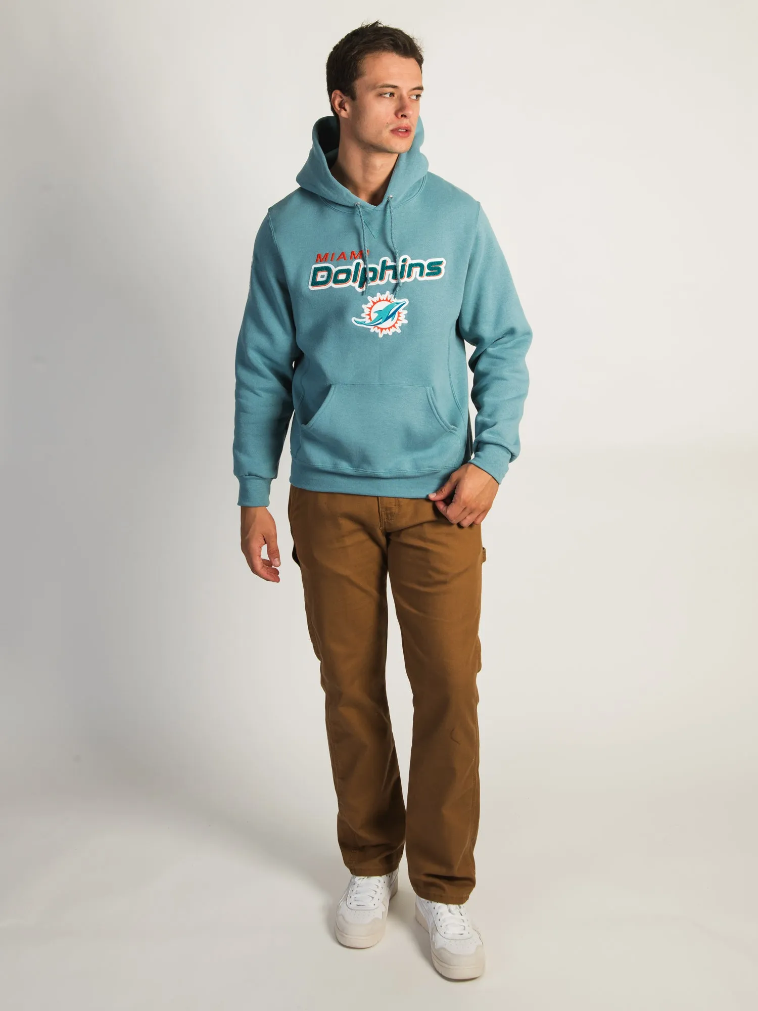 NFL MIAMI DOLPHINS END ZONE PULLOVER HOODIE sold by Boathouse product image thumbnail 4