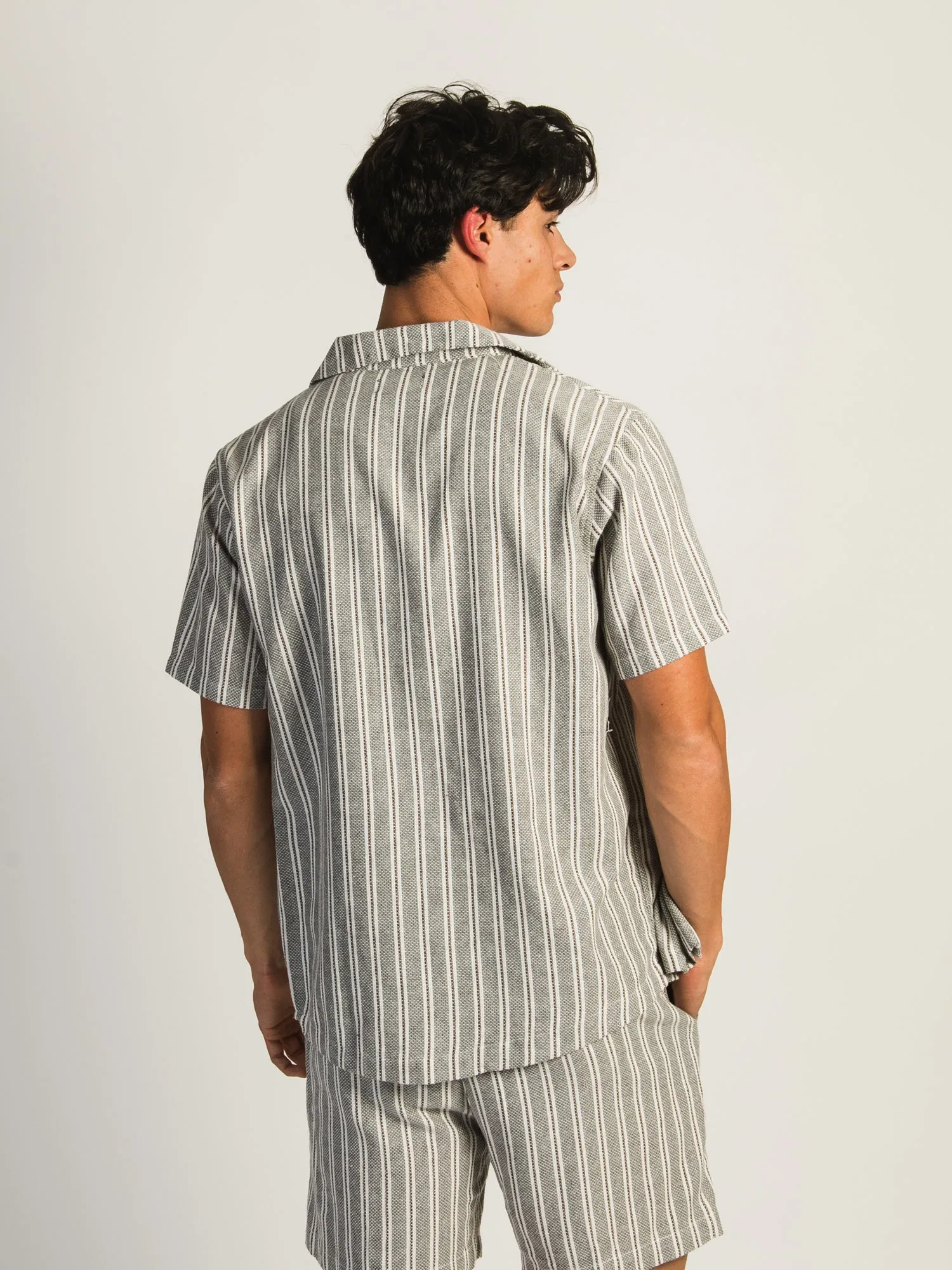 ISLAND HAZE STRIPE SHORT SLEEVE WOVEN sold by Boathouse product image thumbnail 3