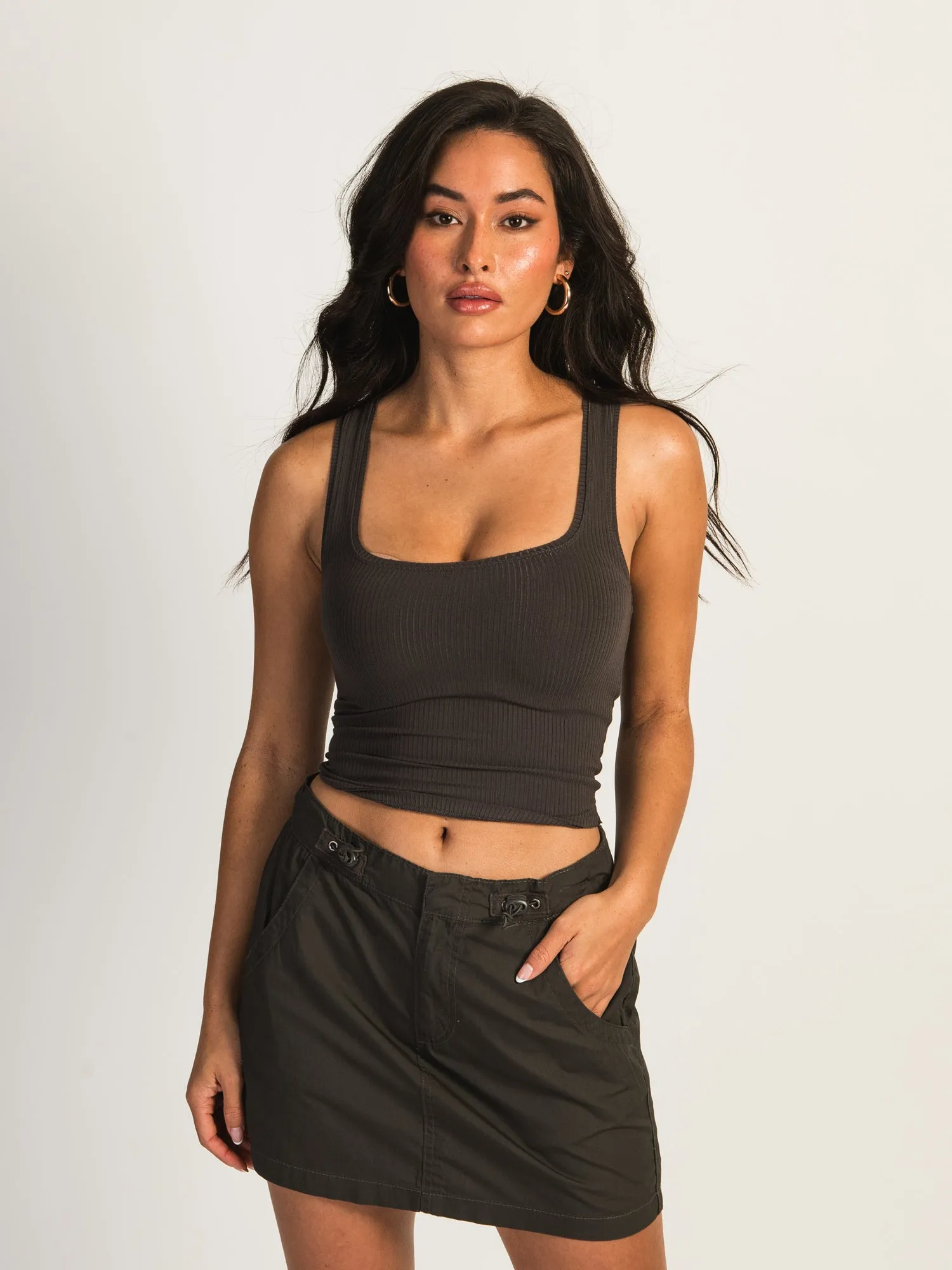 HARLOW LUCIE TANK - CHARCOAL sold by Boathouse