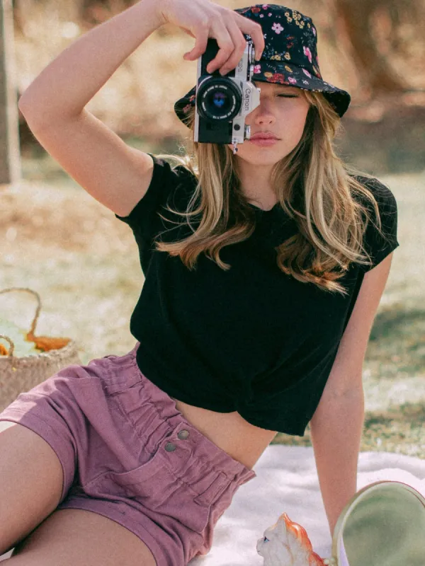 HARLOW EVERLY RIB TWIST TEE - CLEARANCE made by Boathouse